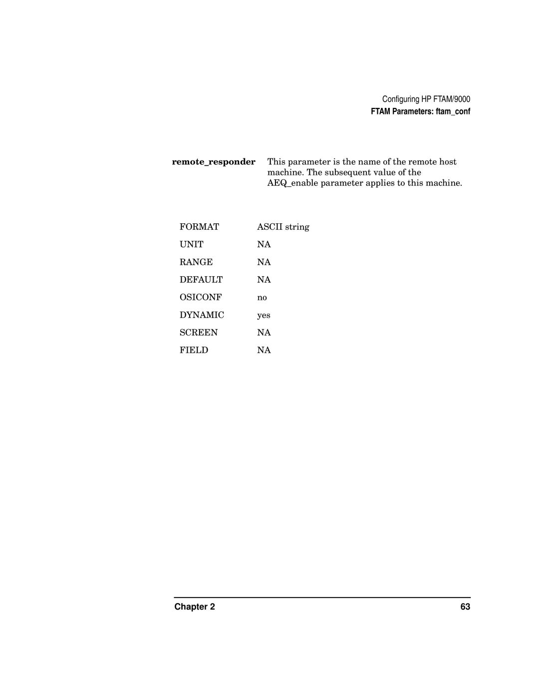 HP UX 11i v2 Networking Software manual Unitna Range NA Default NA 