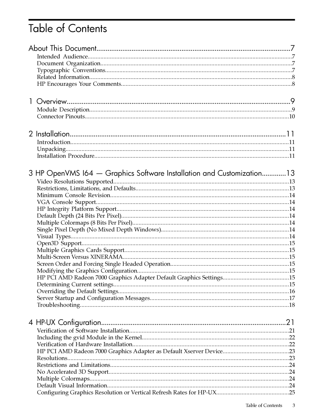 HP UX 11i v2 Networking Software manual Table of Contents 