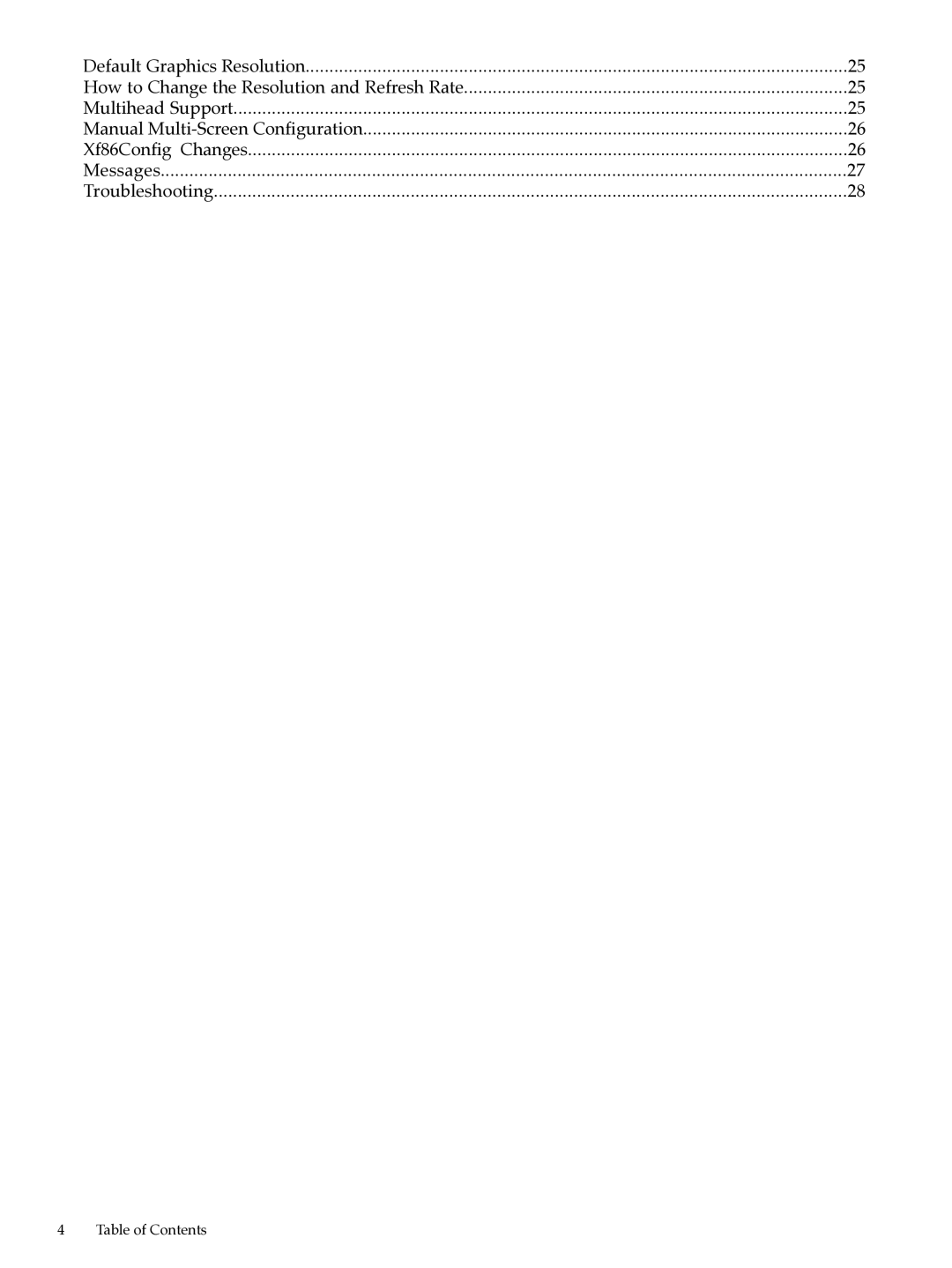 HP UX 11i v2 Networking Software manual Xf86Config Changes Messages Troubleshooting 