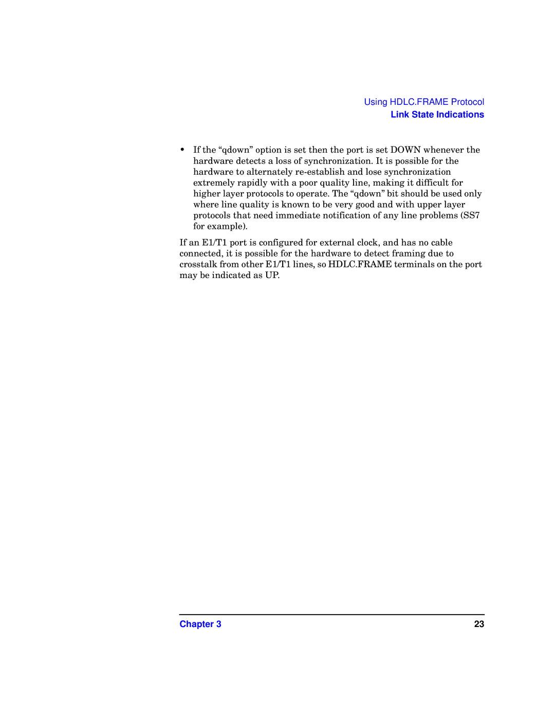 HP UX 11.x Operating Systems manual Link State Indications 