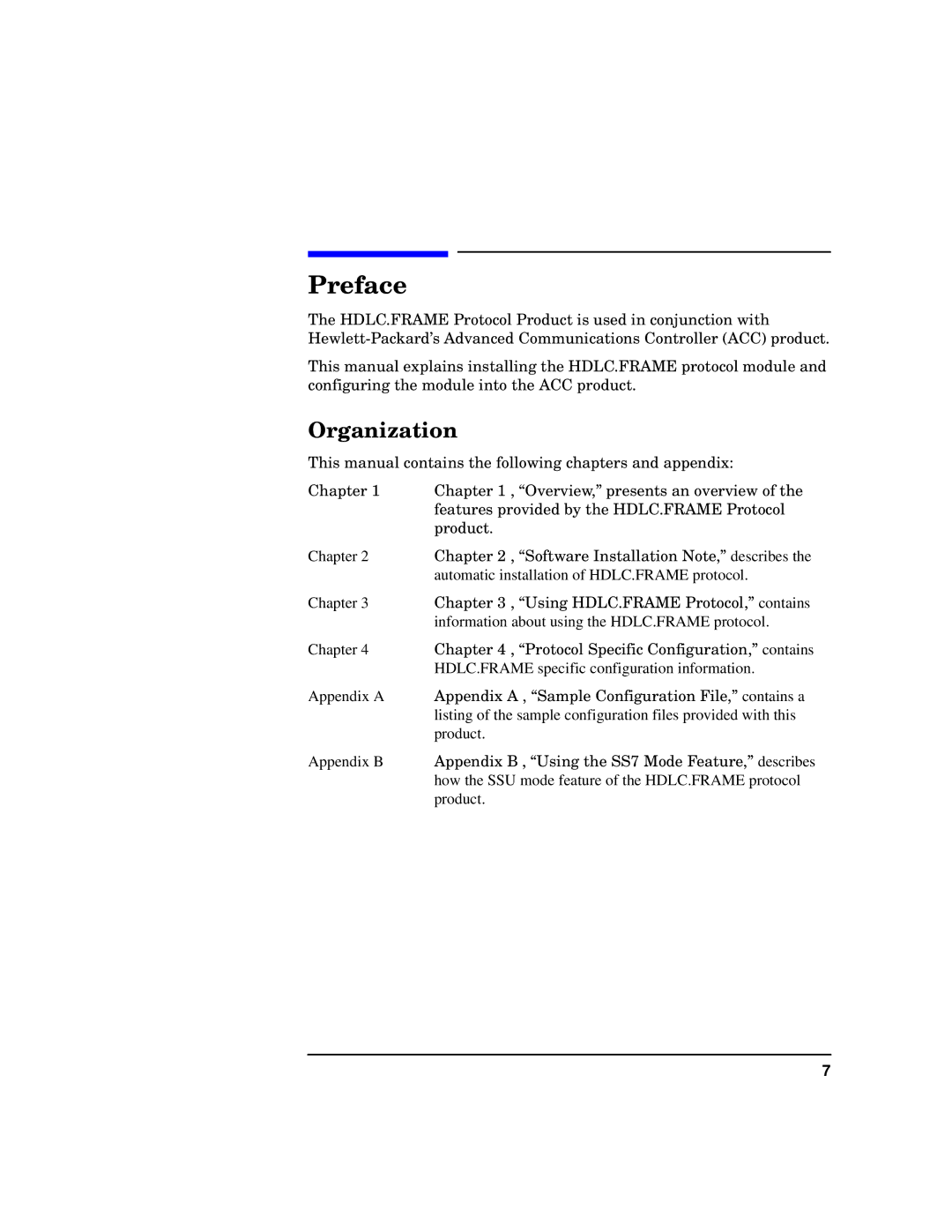 HP UX 11.x Operating Systems manual Preface, Organization 