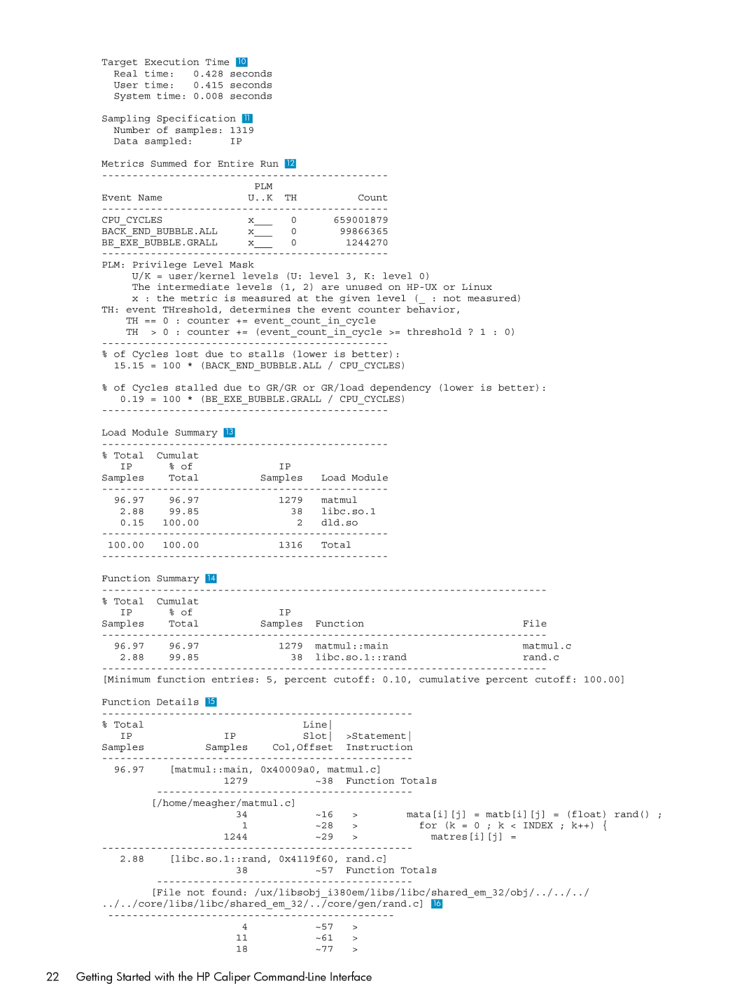 HP UX Caliper Software manual Target 