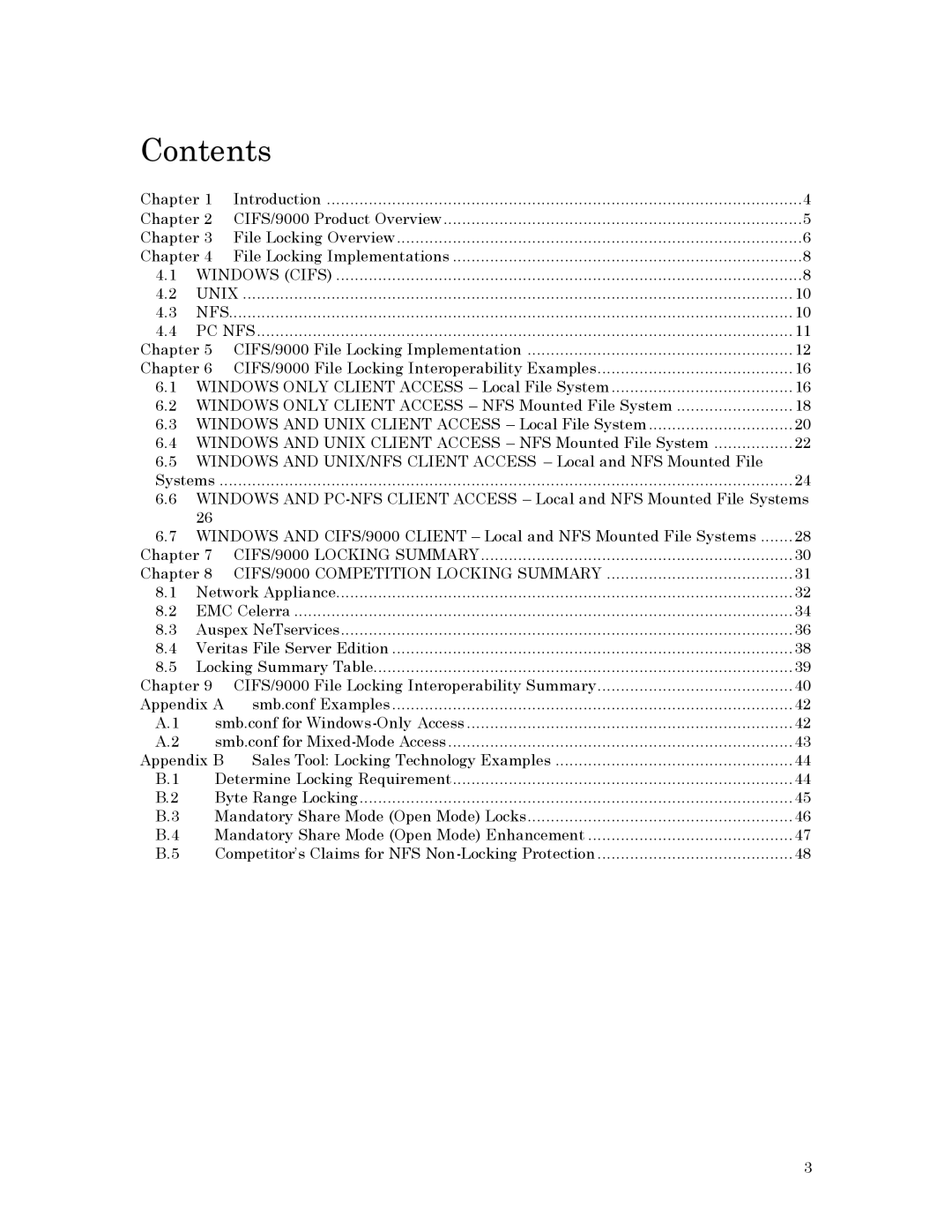 HP UX Common Internet File System (CIFS) Client/Server Software manual Contents 