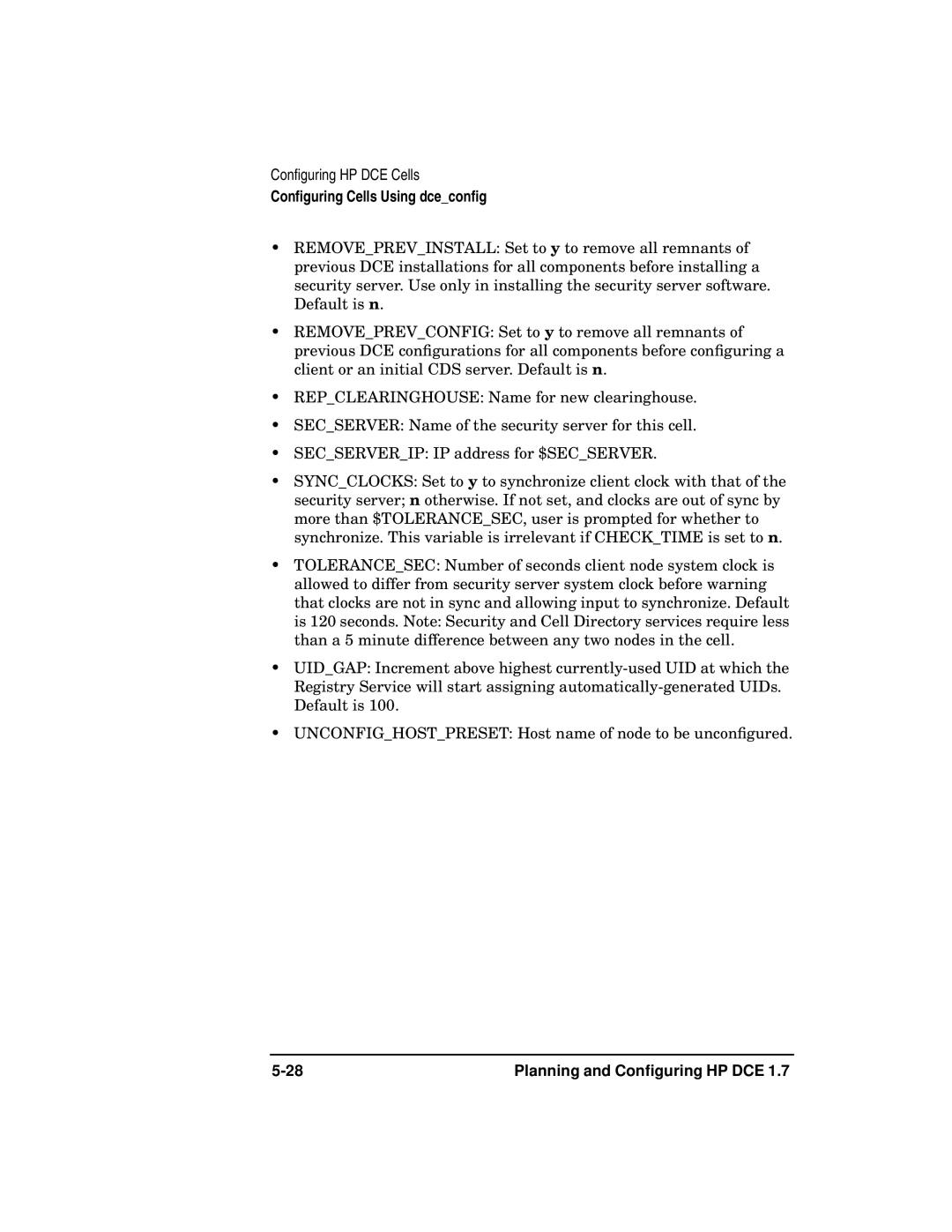 HP UX DCE Software manual Conﬁguring Cells Using dceconﬁg 