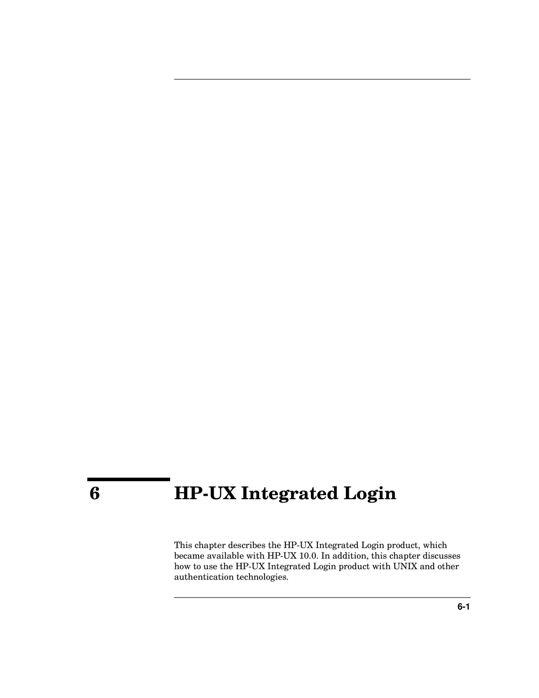 HP UX DCE Software manual HP-UX Integrated Login 