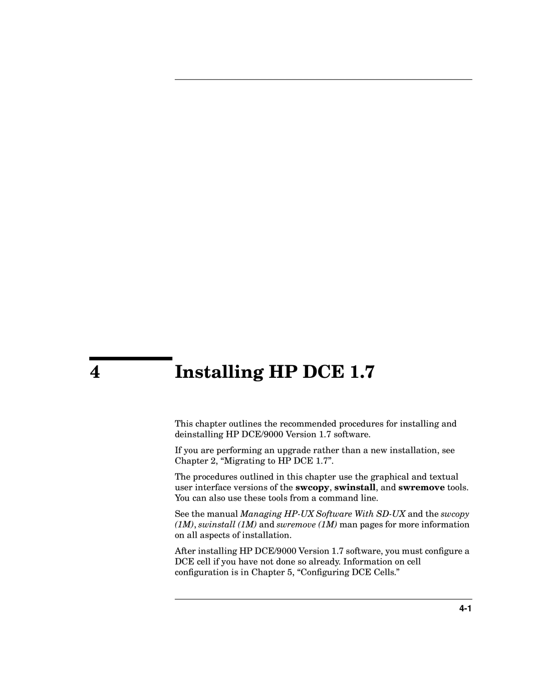 HP UX DCE Software manual Installing HP DCE 