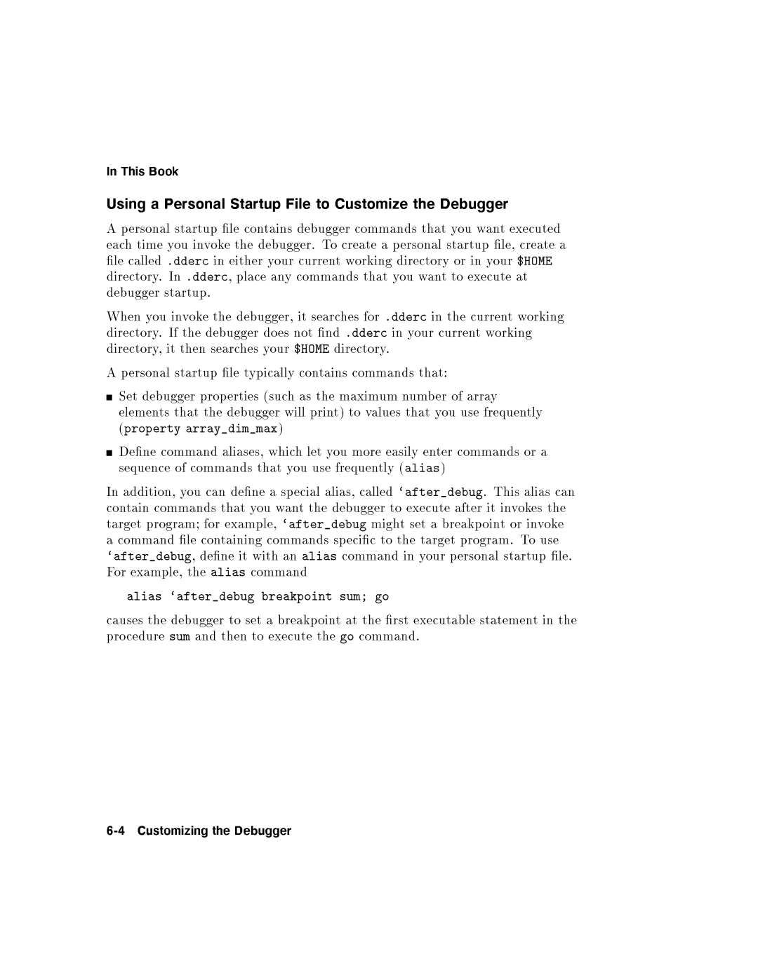 HP UX Debugging Tools manual 4CustomizingtheDebugger 