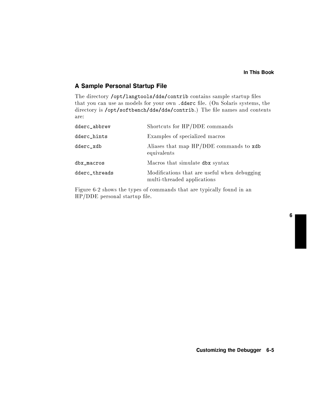 HP UX Debugging Tools manual CustomizingtheDebugger6-5 
