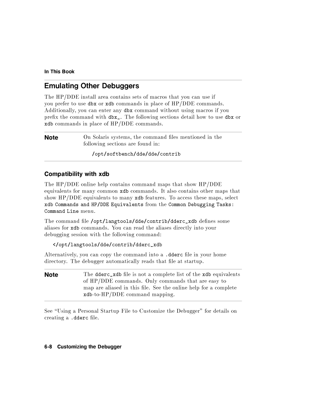 HP UX Debugging Tools manual 