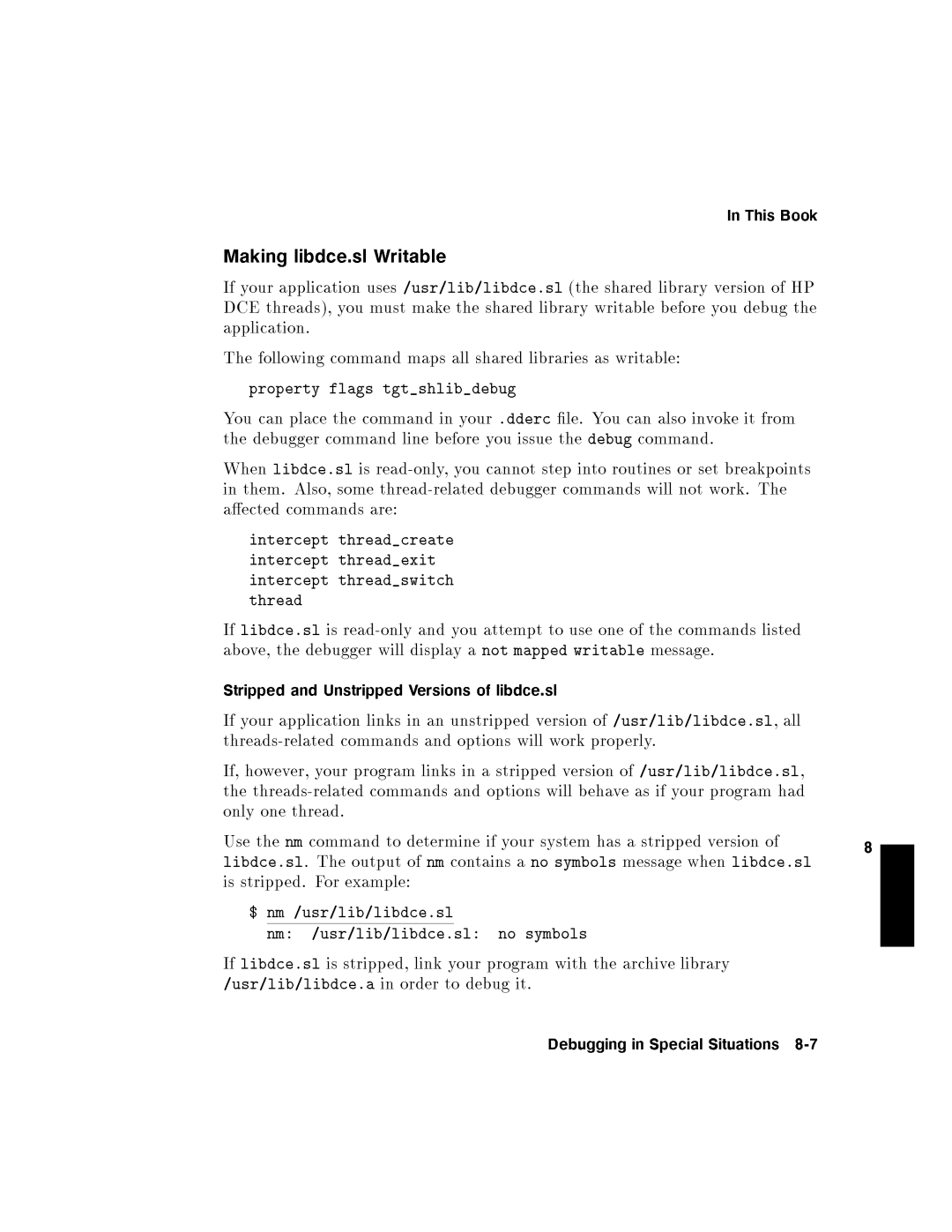 HP UX Debugging Tools manual 