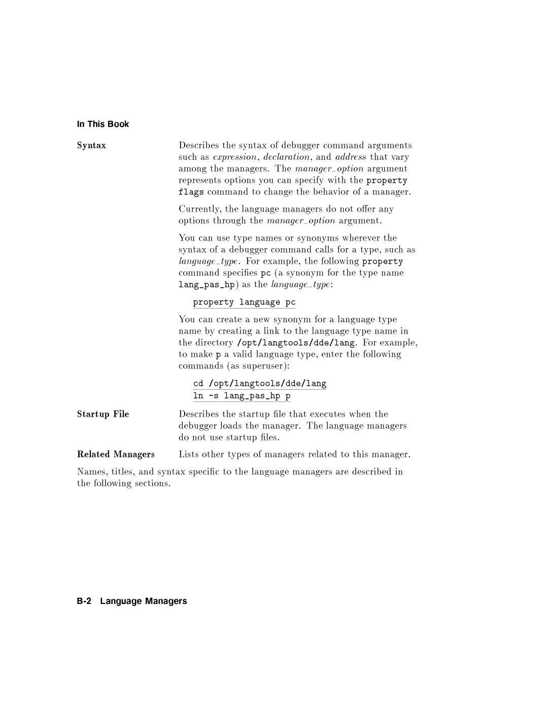 HP UX Debugging Tools manual 