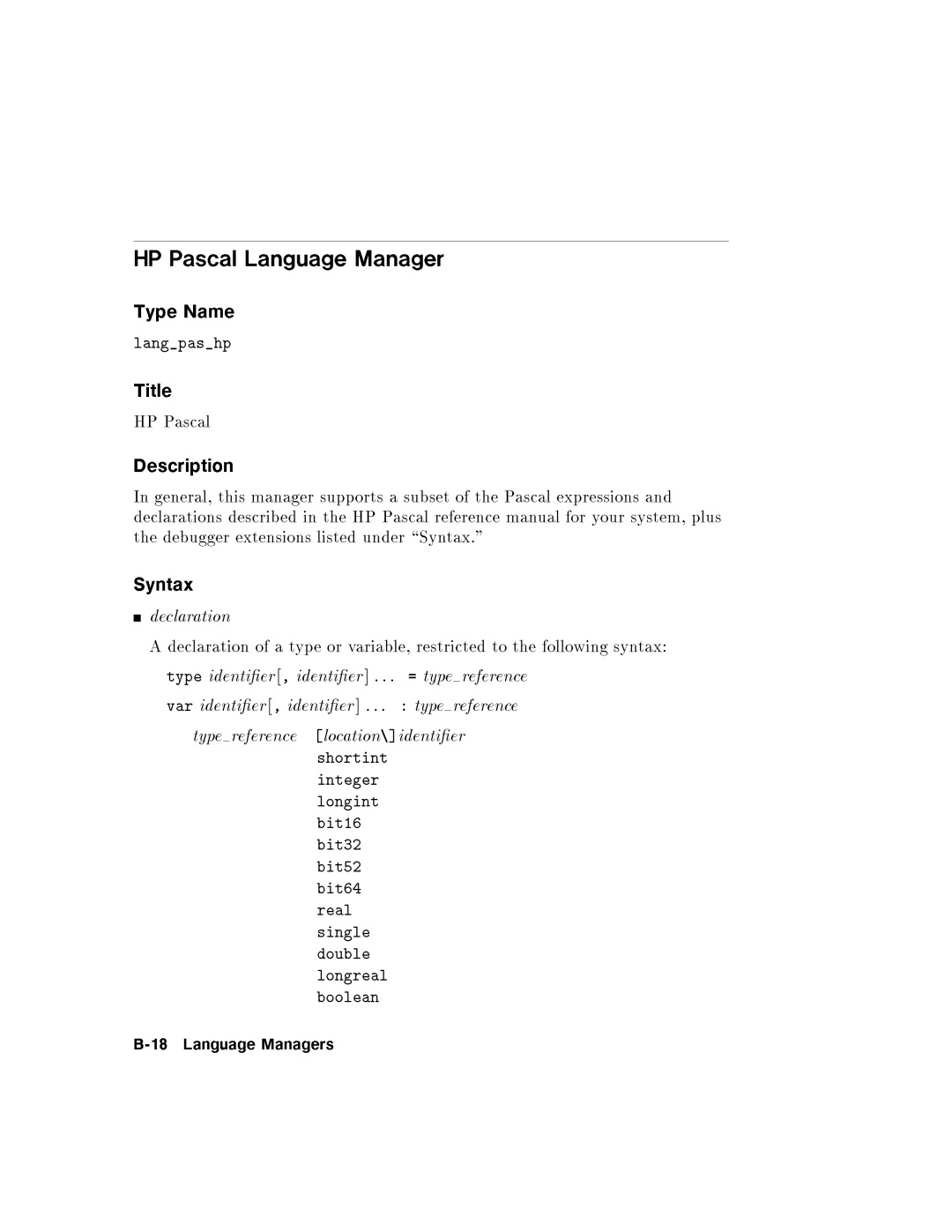 HP UX Debugging Tools manual 