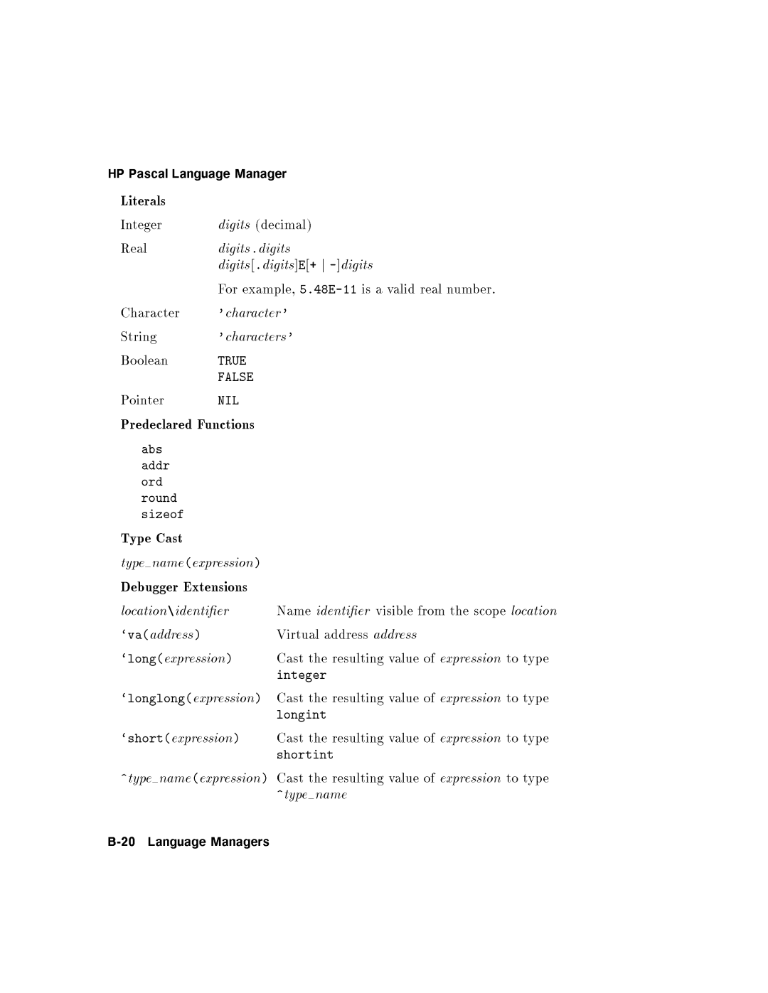 HP UX Debugging Tools manual 