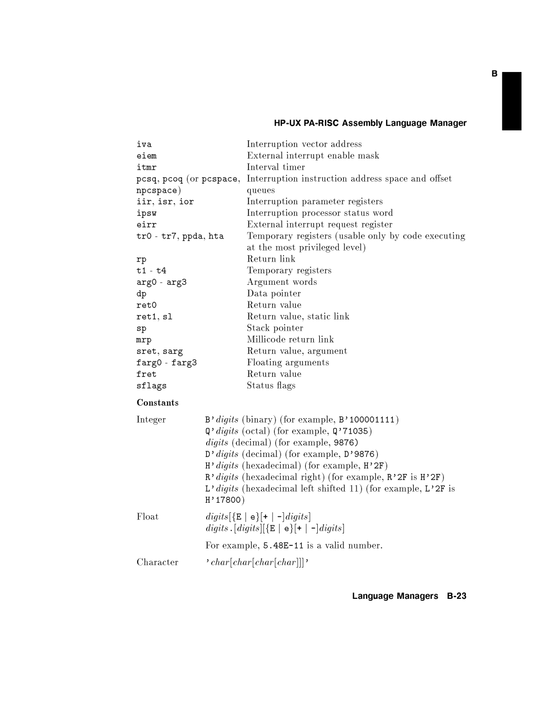 HP UX Debugging Tools manual 