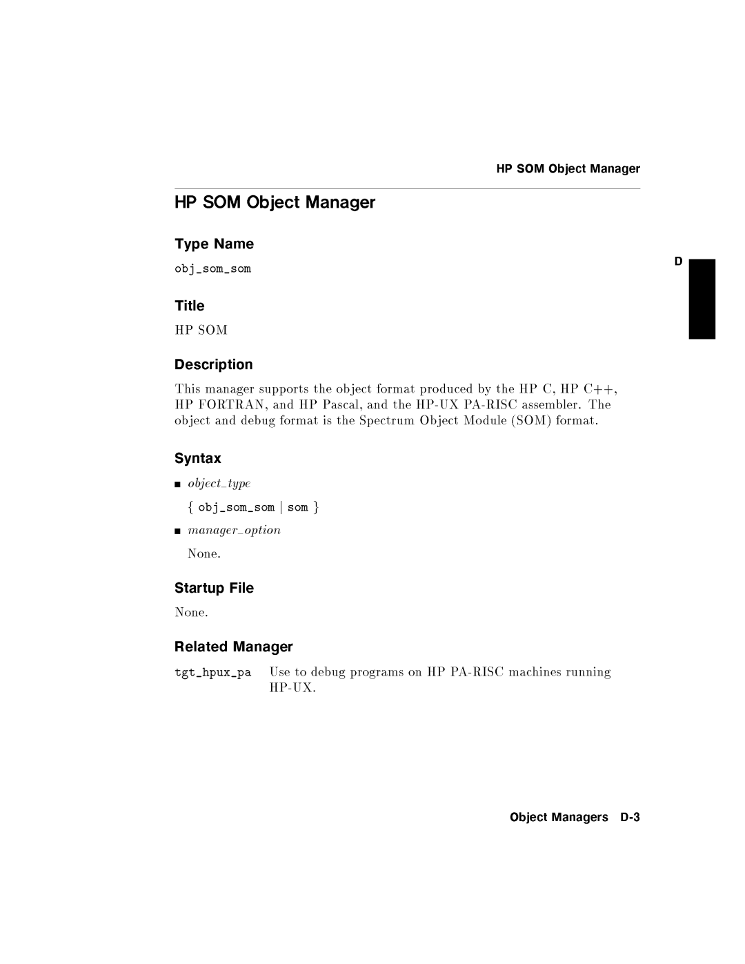 HP UX Debugging Tools manual 