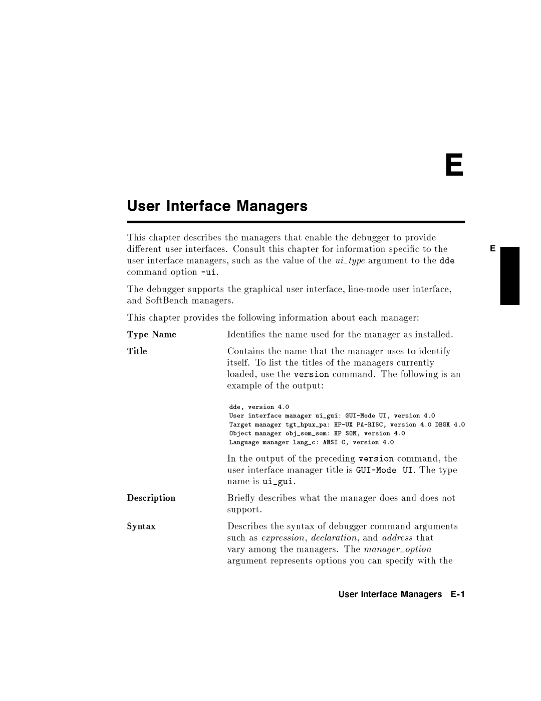 HP UX Debugging Tools manual 