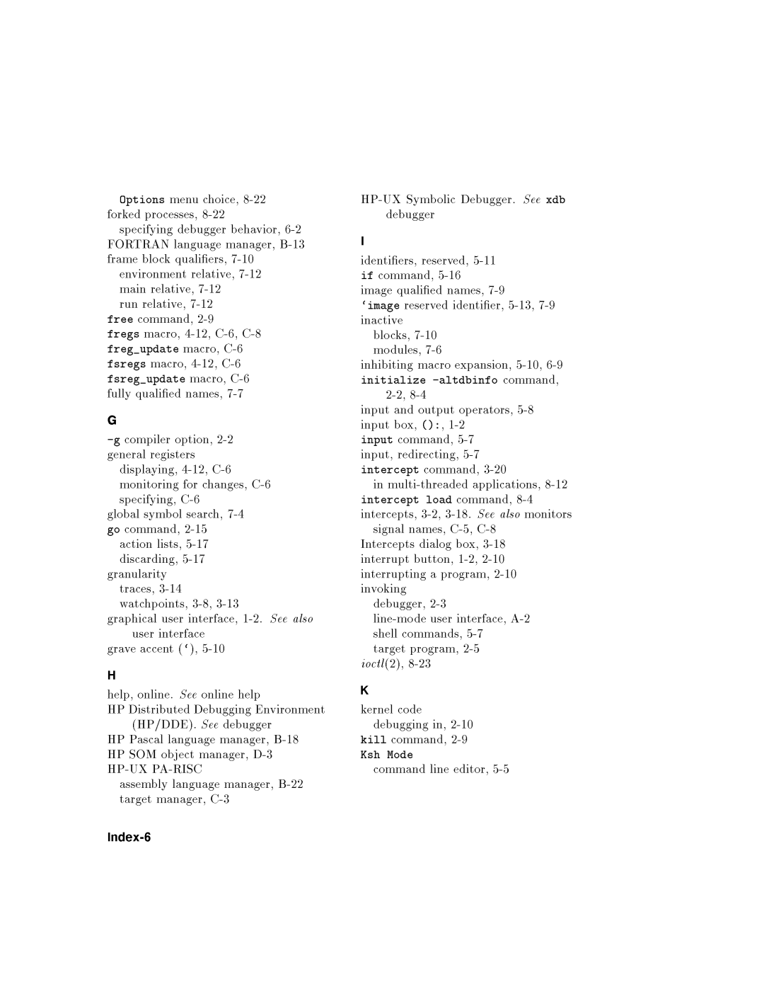 HP UX Debugging Tools manual 