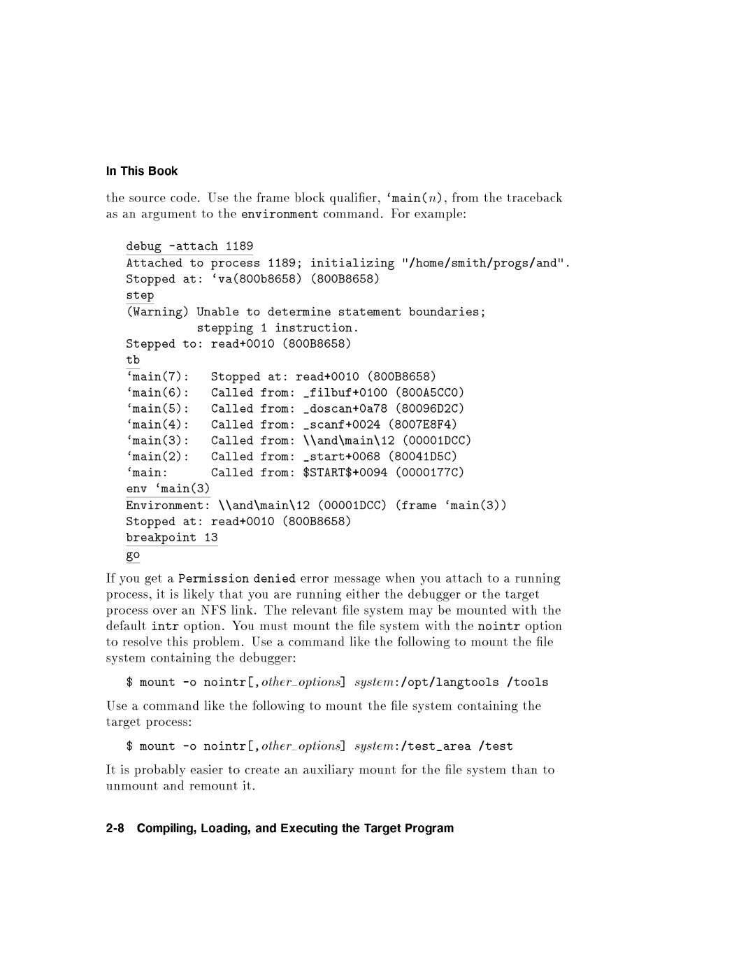 HP UX Debugging Tools manual 