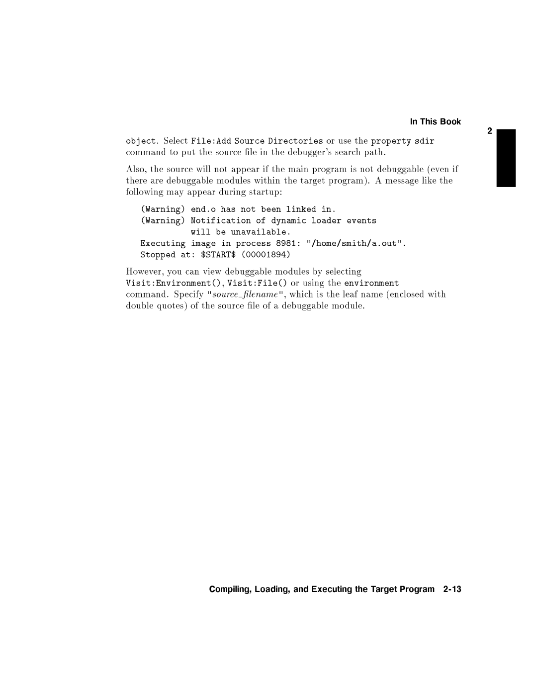 HP UX Debugging Tools manual 