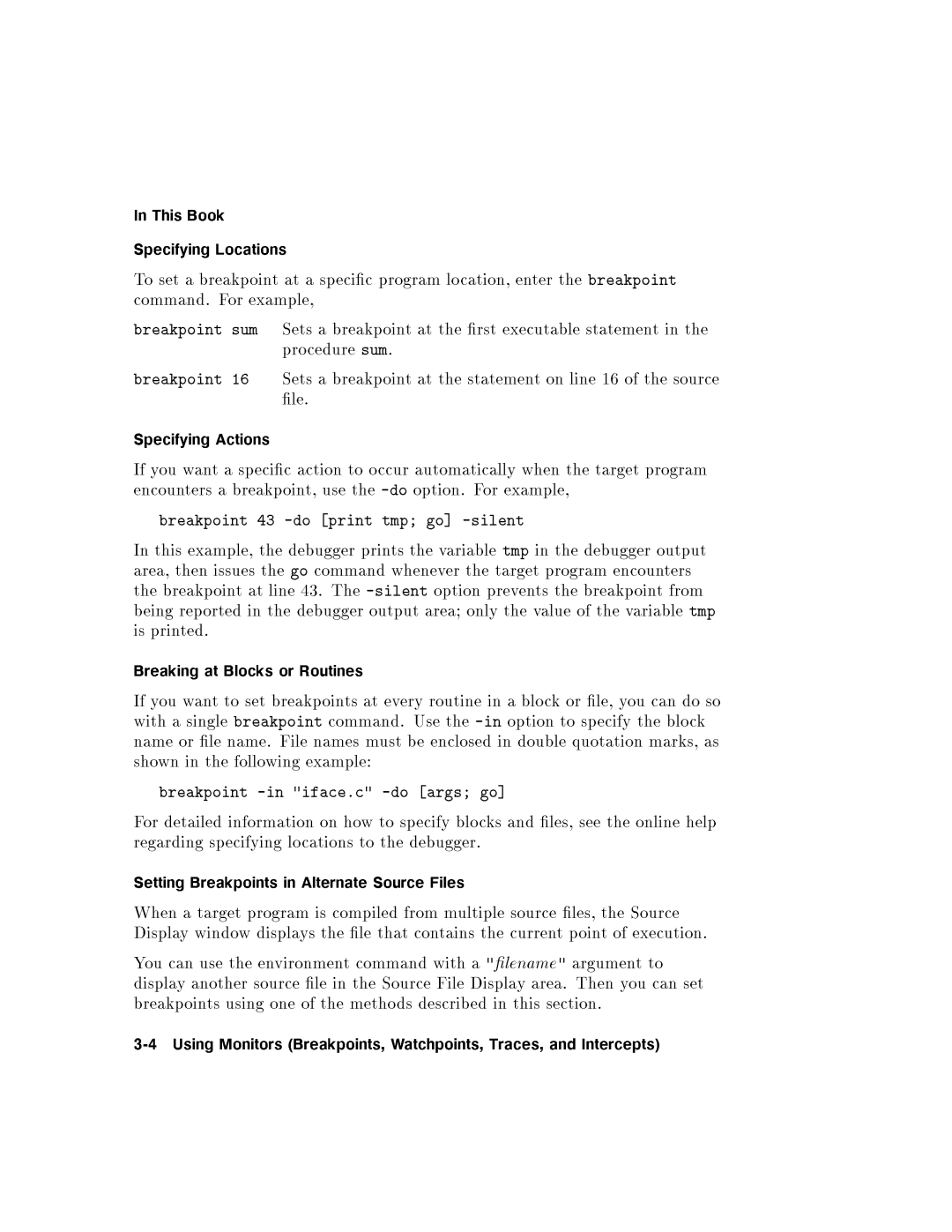 HP UX Debugging Tools manual 