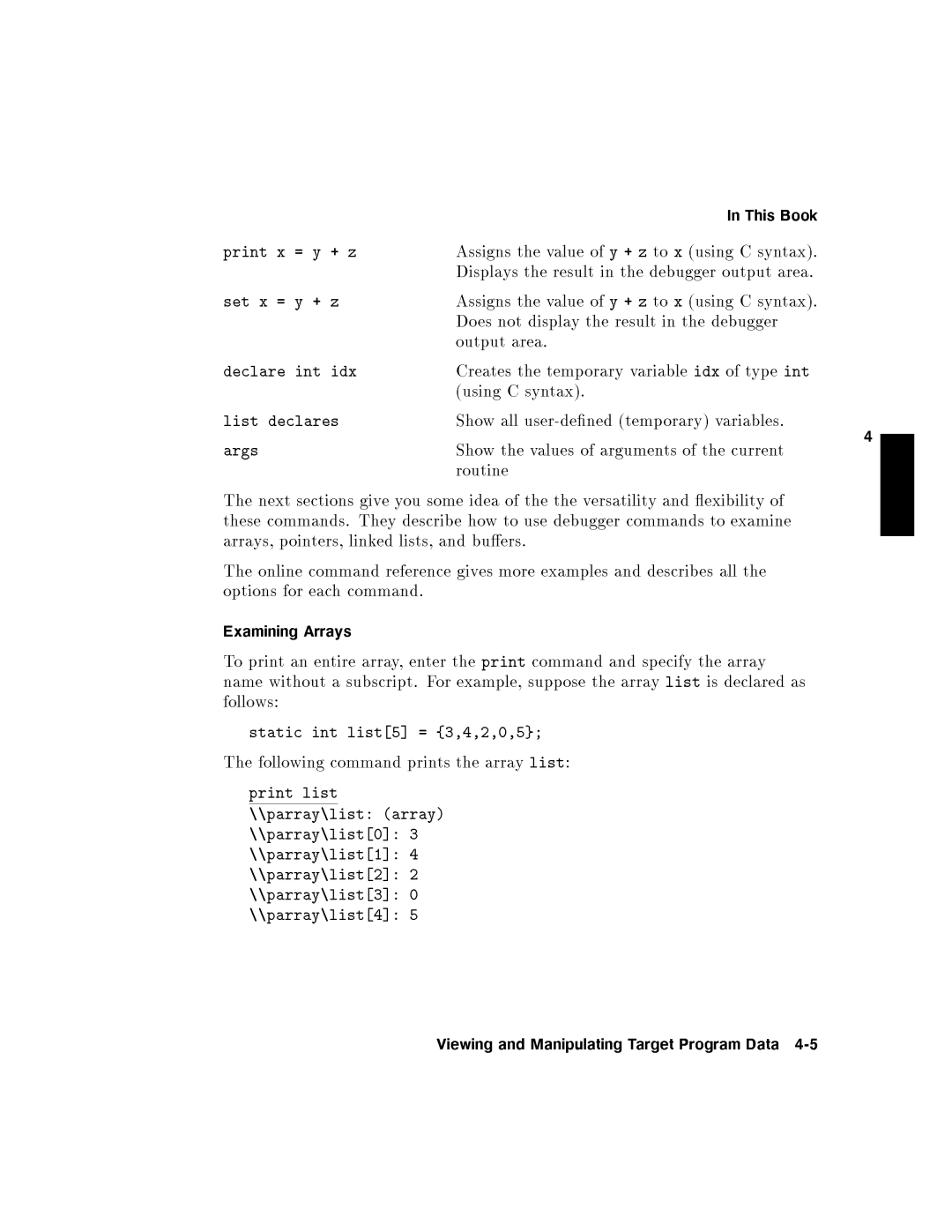 HP UX Debugging Tools manual 