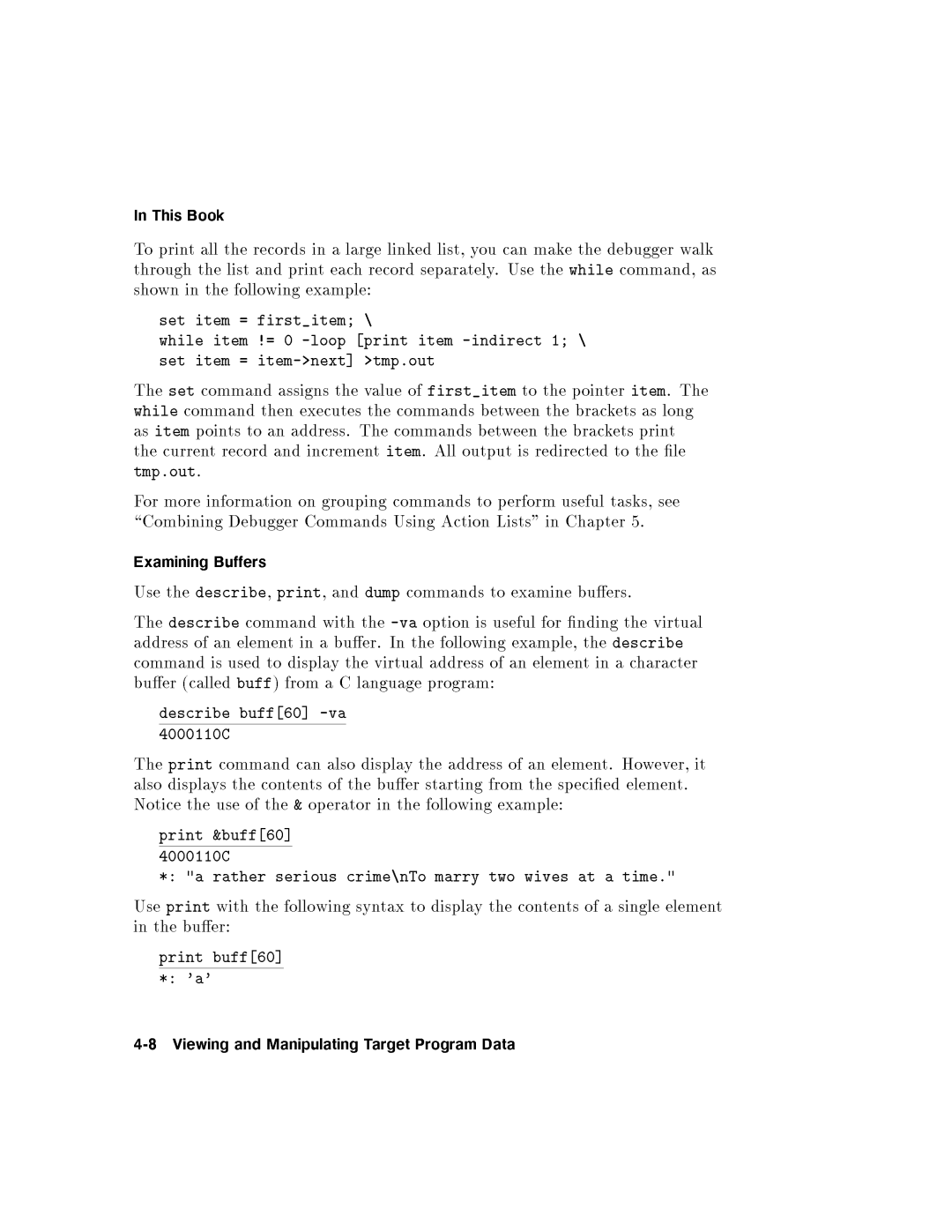 HP UX Debugging Tools manual 