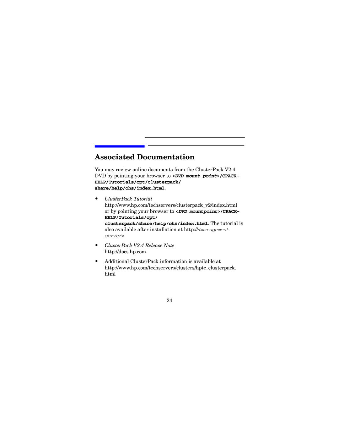 HP UX Developer Tools manual Associated Documentation 