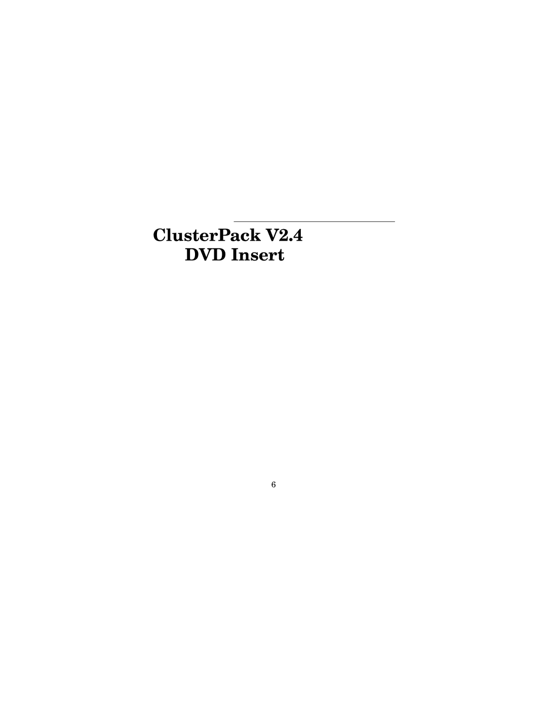 HP UX Developer Tools manual ClusterPack DVD Insert 