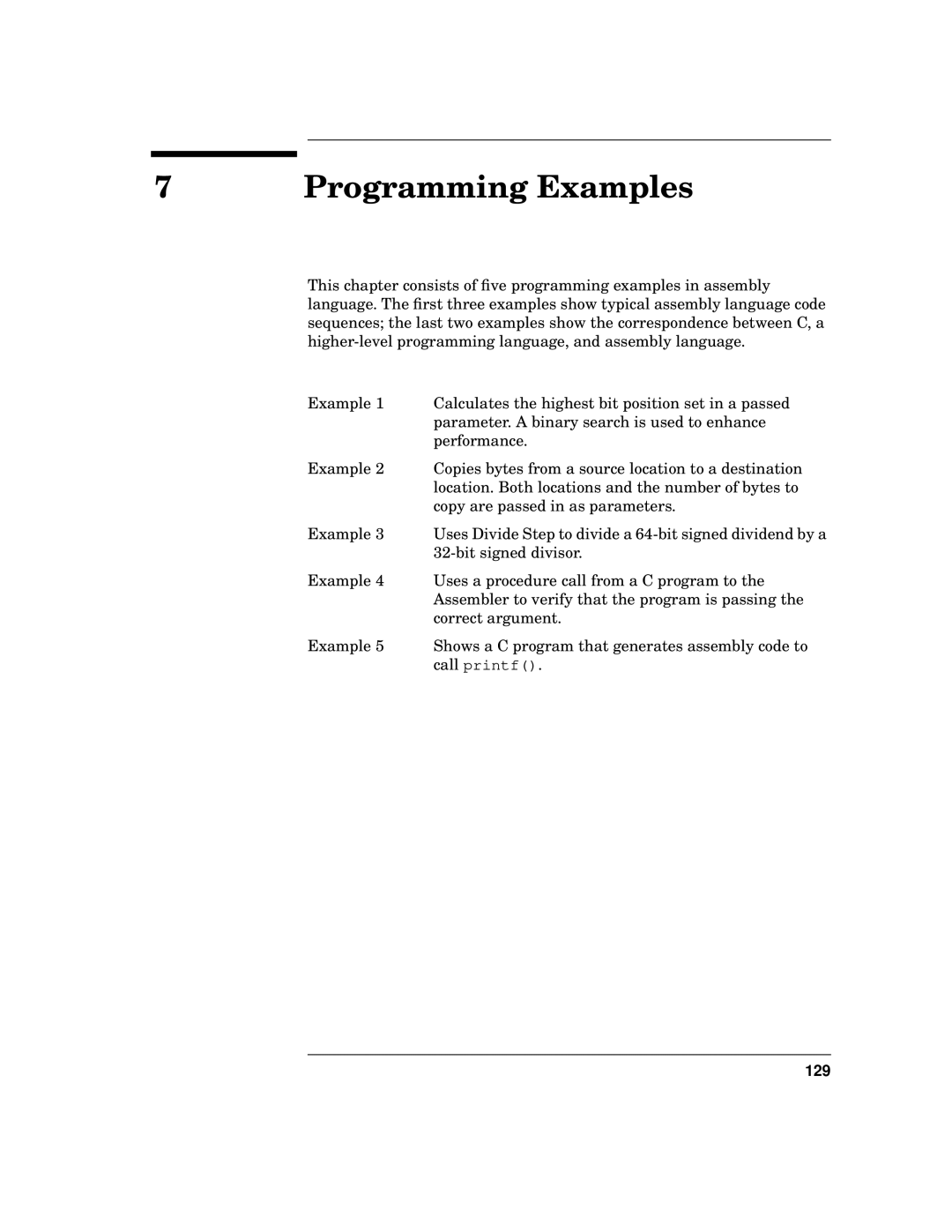 HP UX Developer Tools manual Programming Examples, 129 