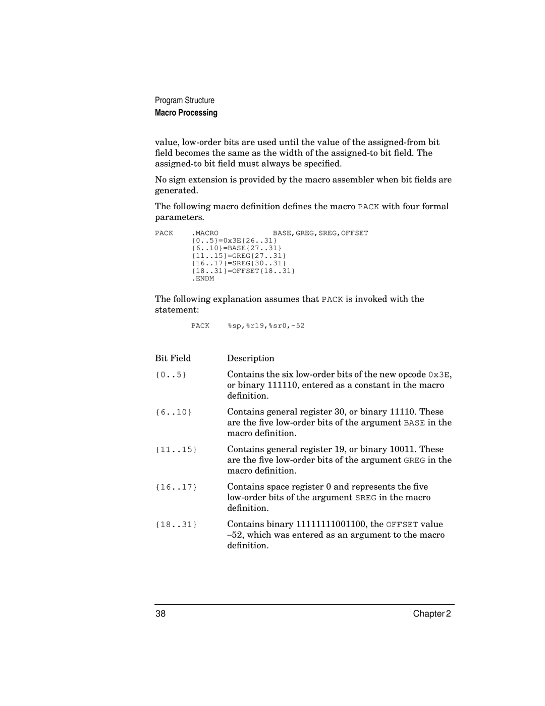 HP UX Developer Tools manual Contains general register 19, or binary 10011. These 