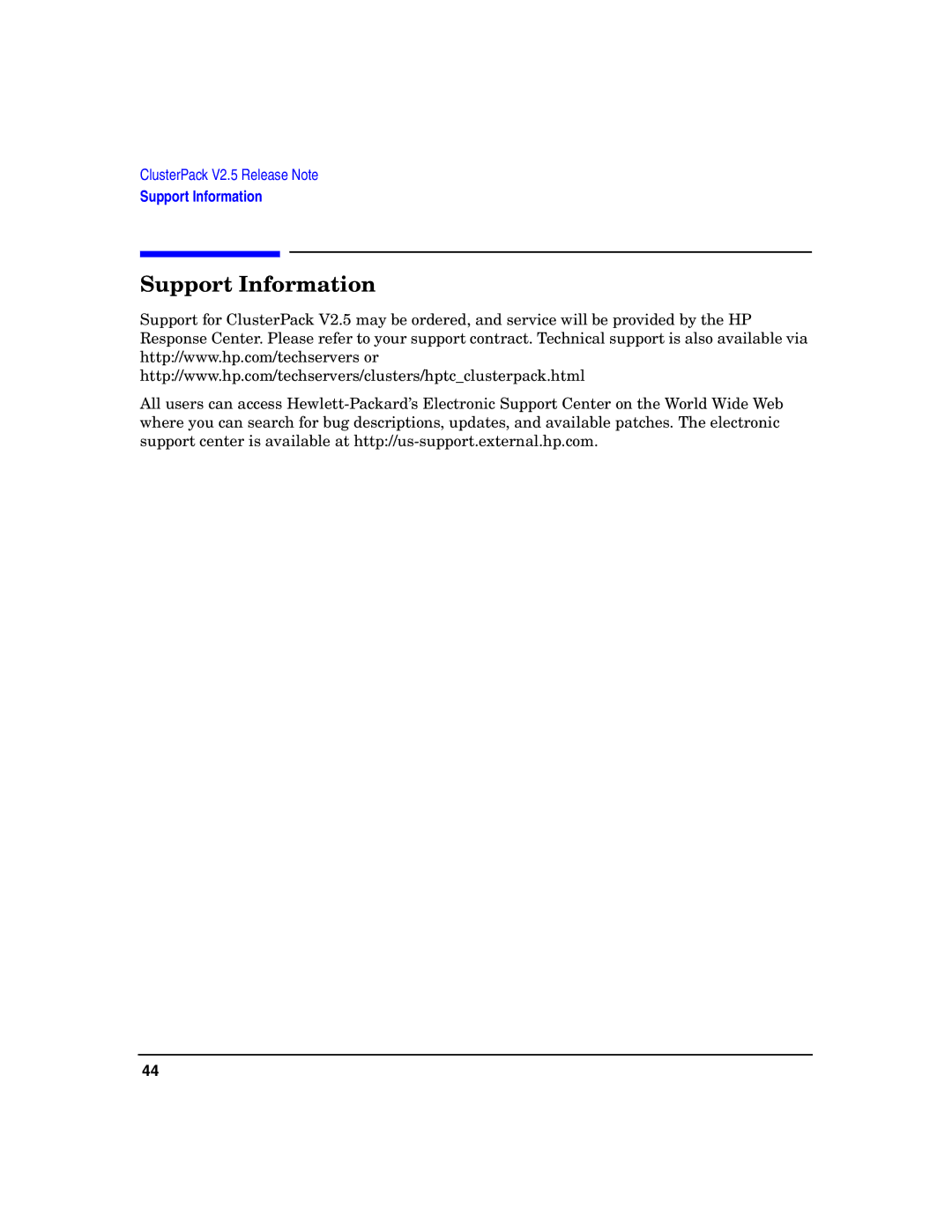 HP UX Developer Tools manual Support Information 