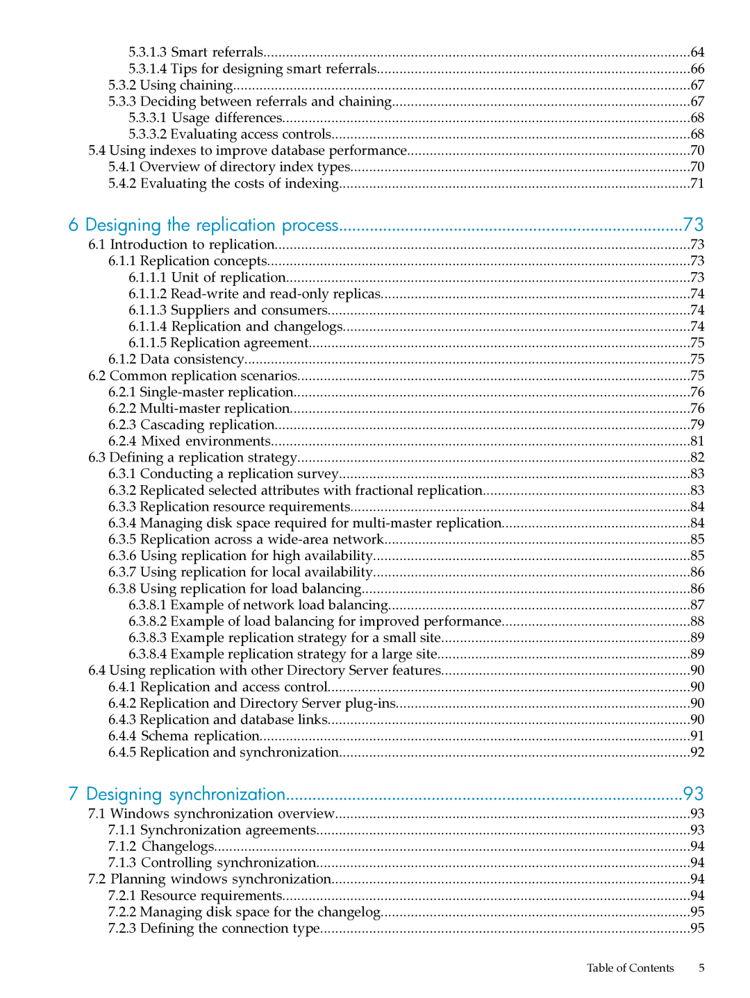 HP UX Direry Server manual Designing the replication process 