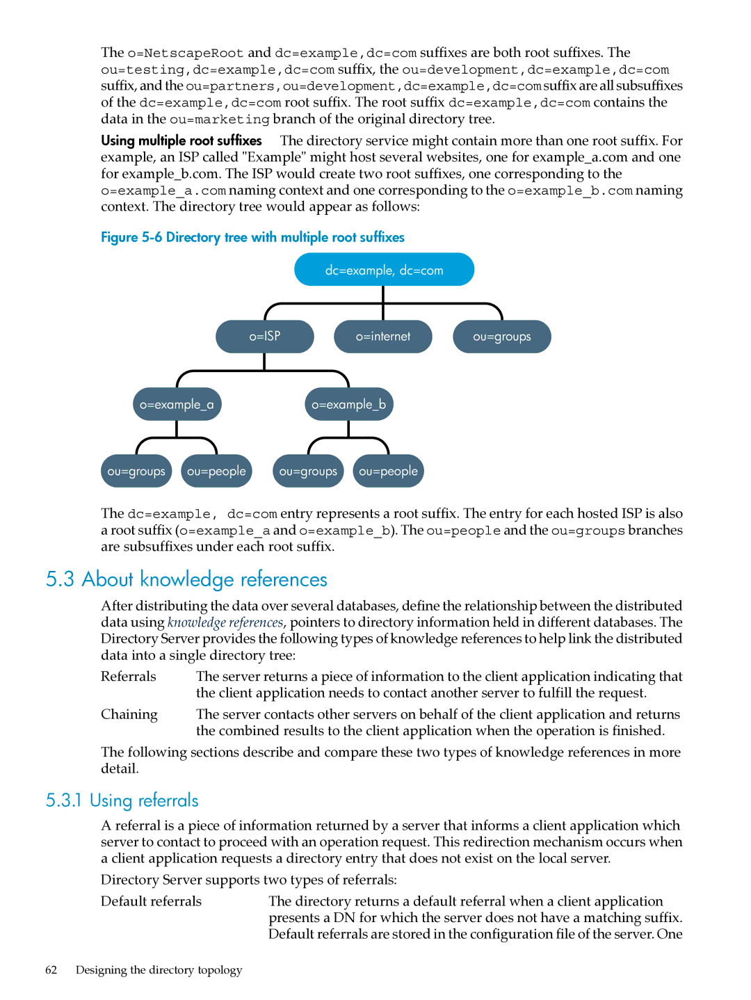 HP UX Direry Server manual About knowledge references, Using referrals 