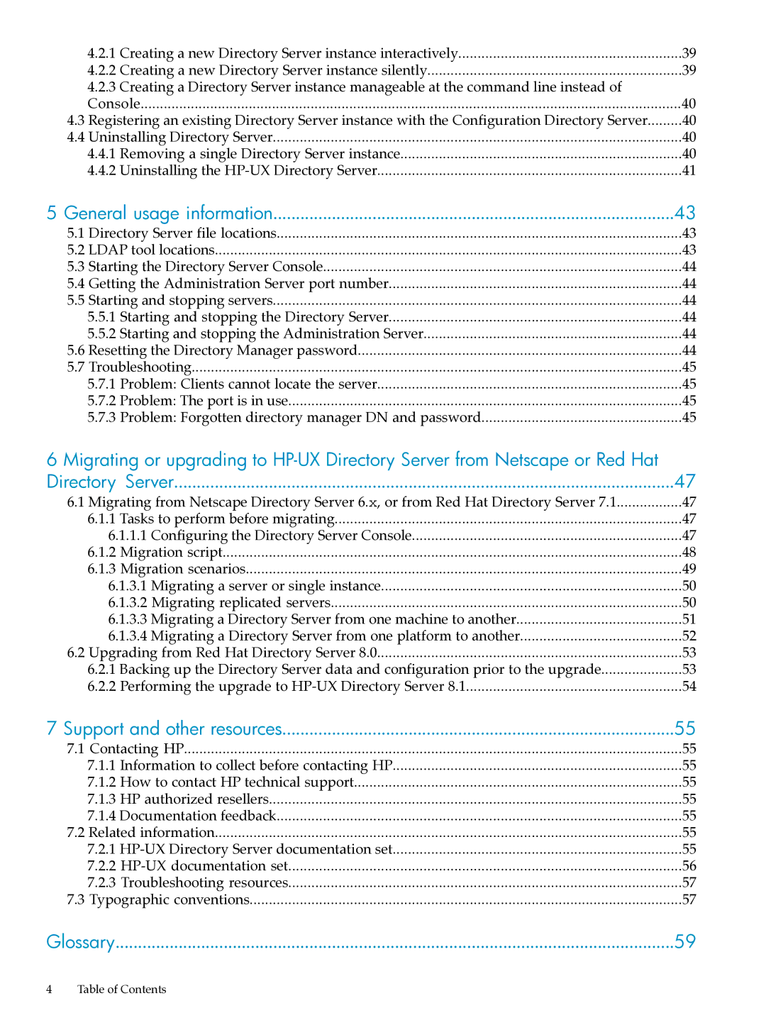 HP UX Direry Server manual Glossary 