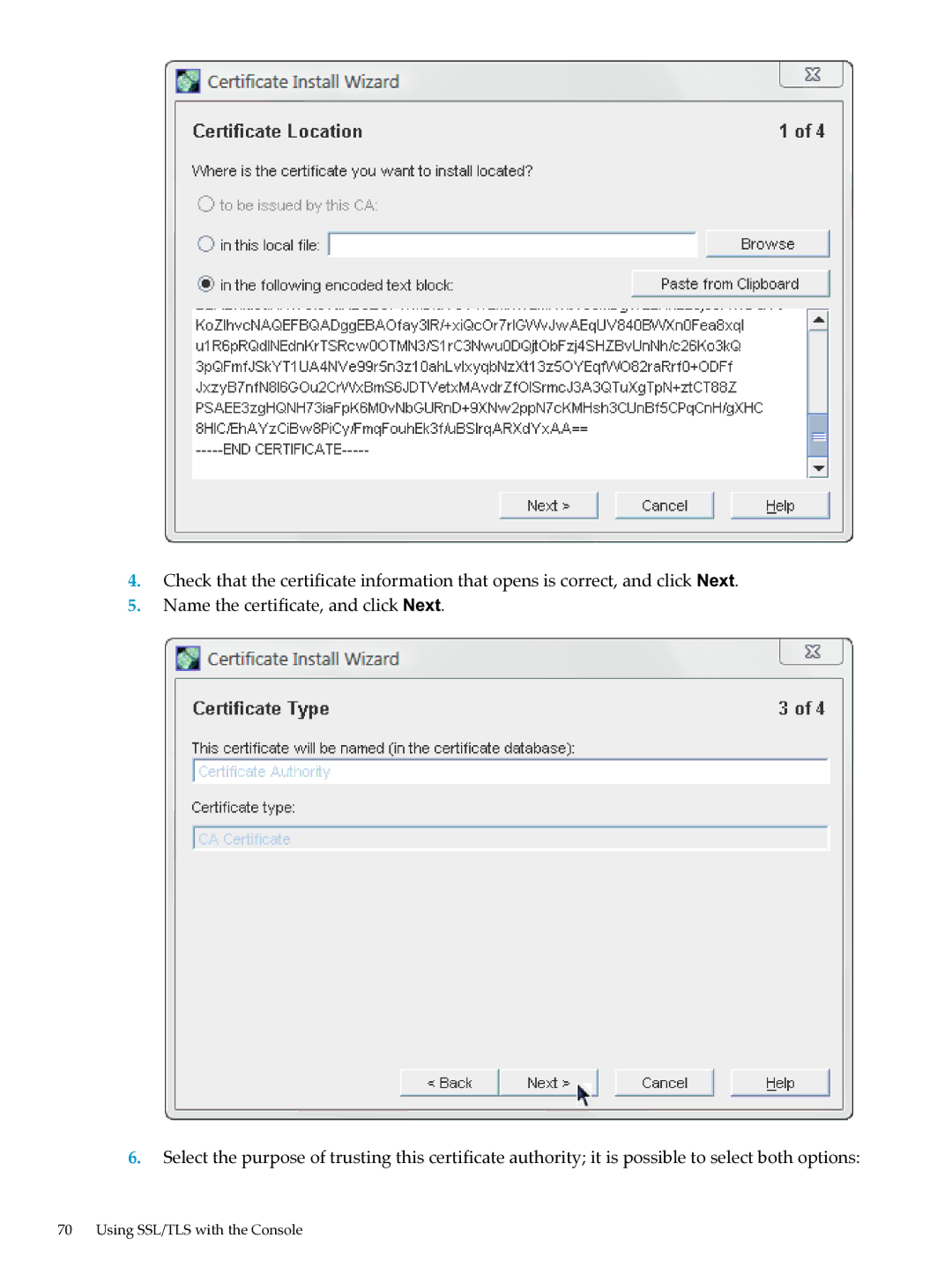 HP UX Direry Server manual Using SSL/TLS with the Console 