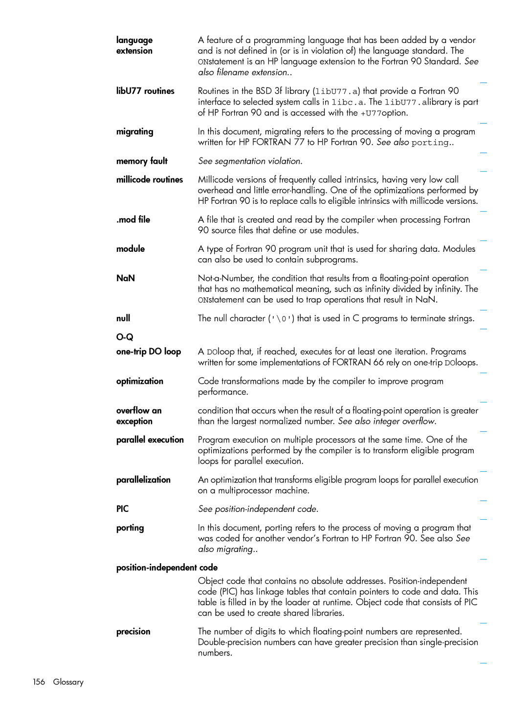 HP UX Fortran Software manual Also filename extension 