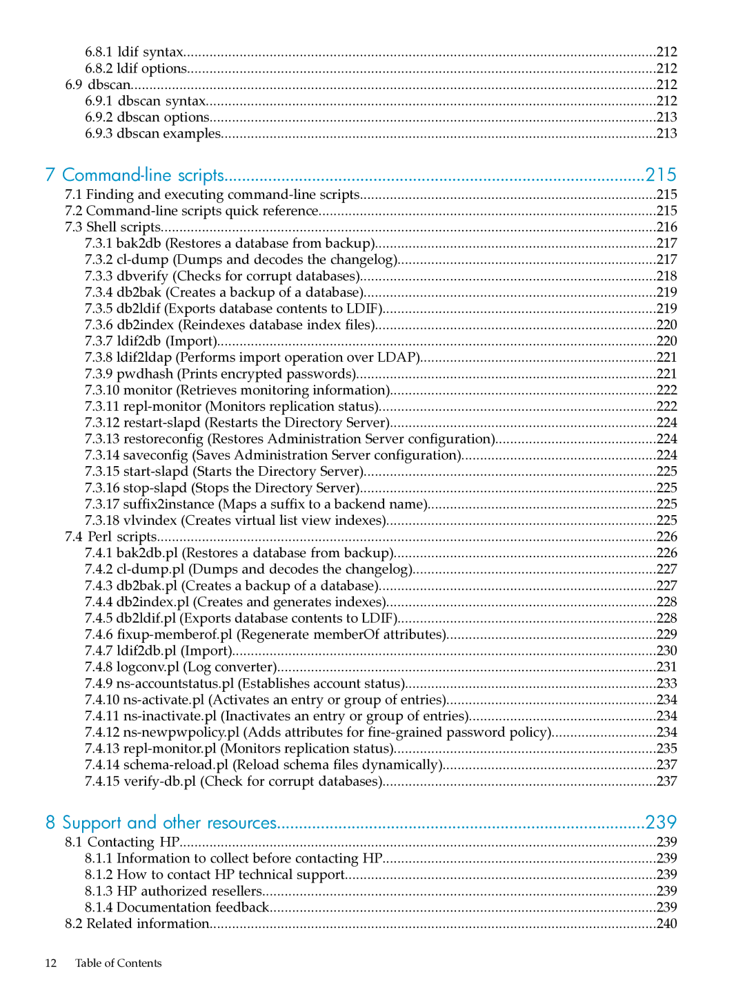 HP UX Identity Security Software manual 239, Finding and executing command-line scripts 215 