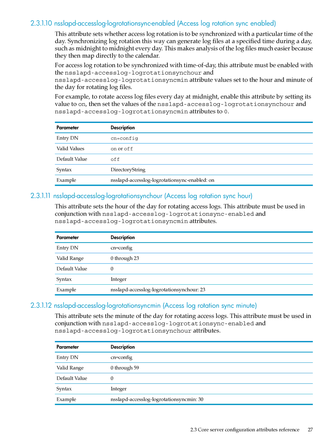 HP UX Identity Security Software manual Syntax DirectoryString Example 