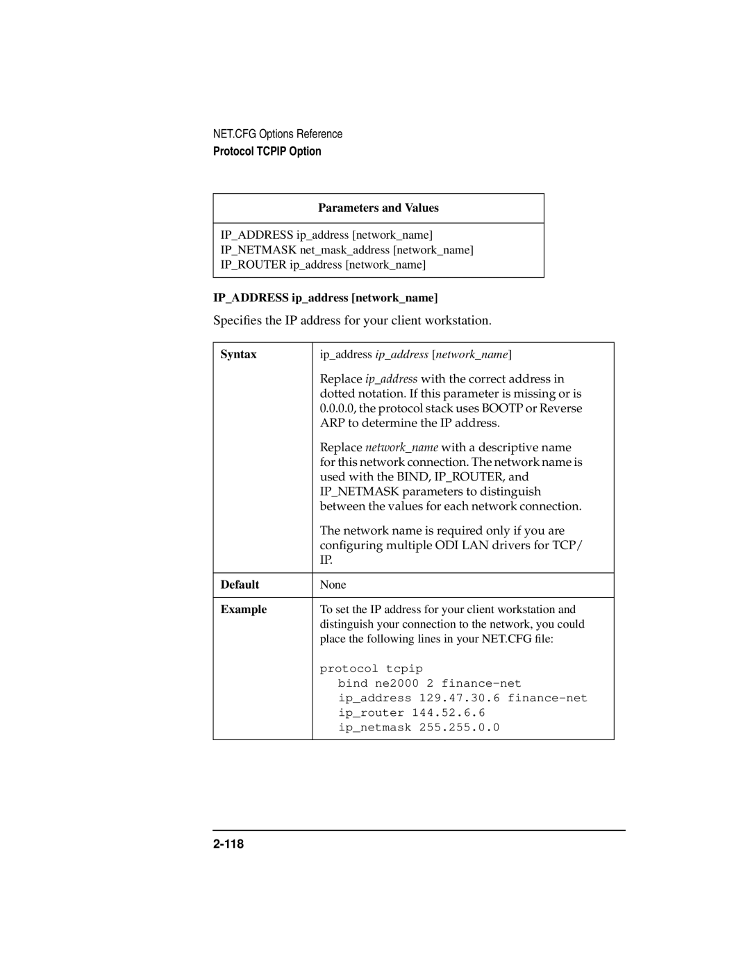 HP UX Internet and Networking Software manual Speciﬁes the IP address for your client workstation 