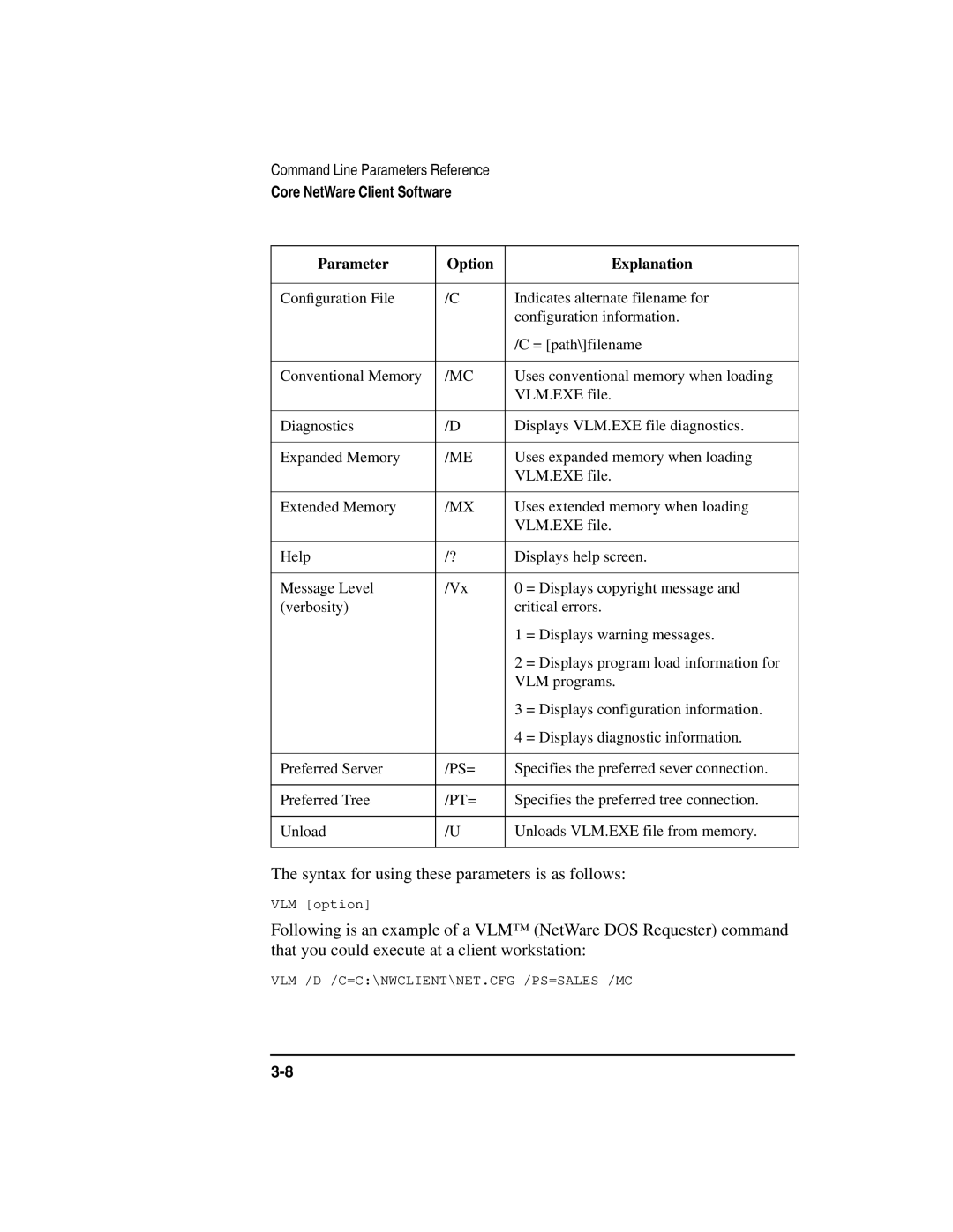 HP UX Internet and Networking Software manual Vlm /D /C=C\Nwclient\Net.Cfg /Ps=Sales /Mc 