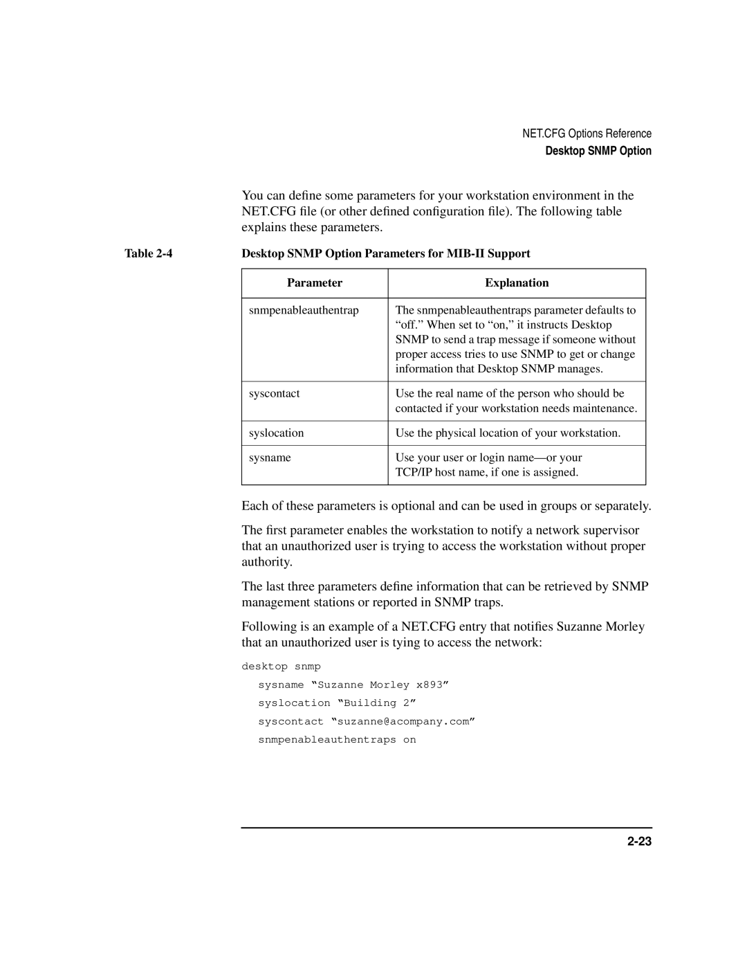 HP UX Internet and Networking Software Explains these parameters, Authority, Management stations or reported in Snmp traps 