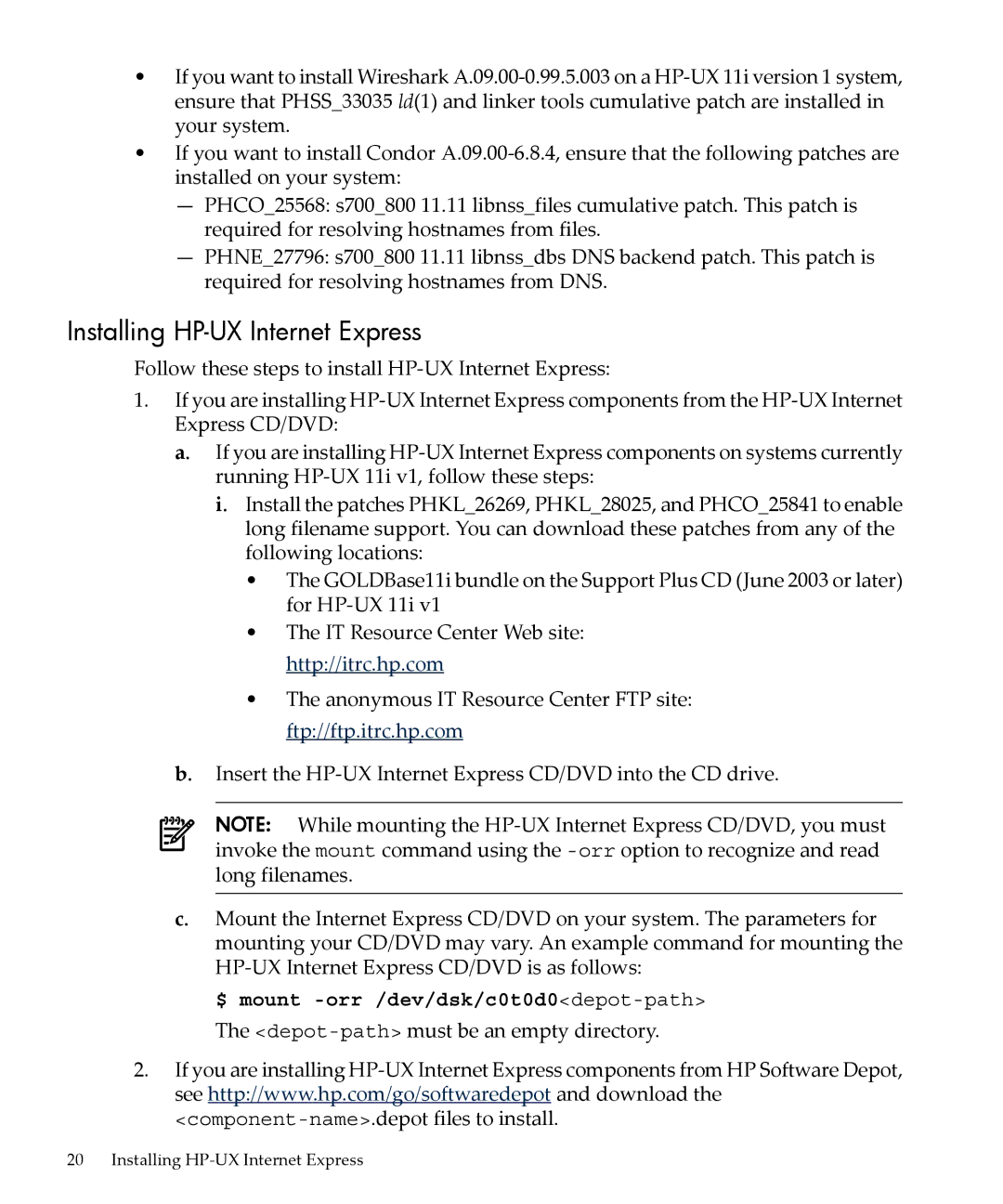 HP UX Internet Express Software manual Installing HP-UX Internet Express 