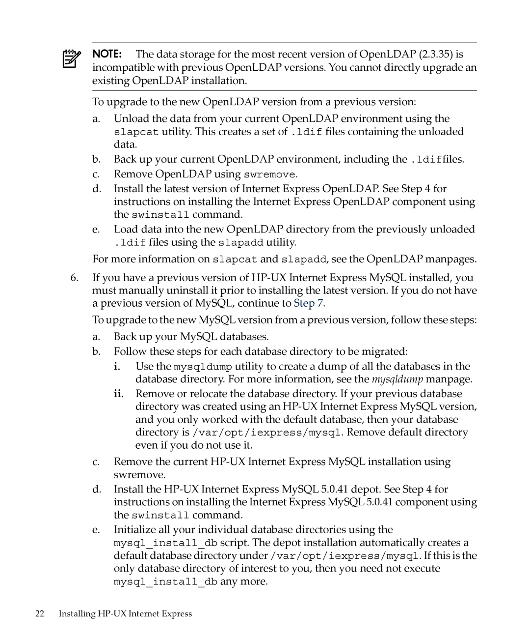 HP UX Internet Express Software manual Installing HP-UX Internet Express 