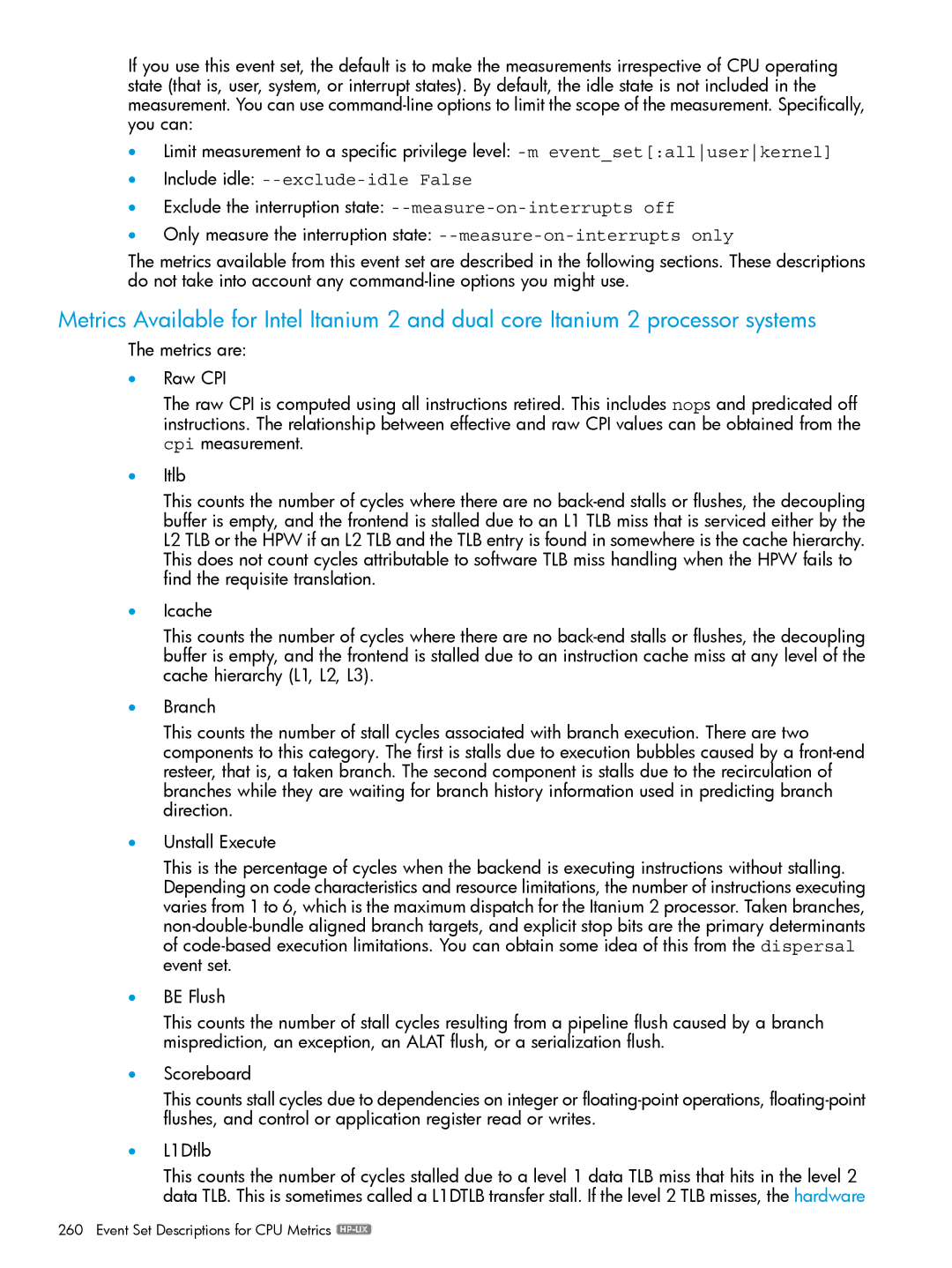 HP UX IPFilter Software manual Include idle --exclude-idle False 