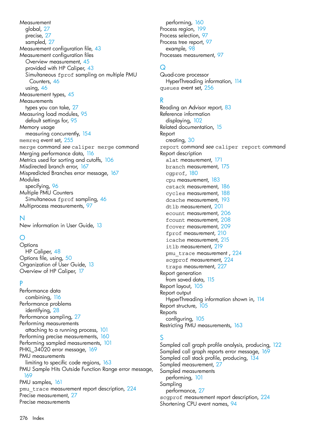 HP UX IPFilter Software manual Sampled measurements performing 