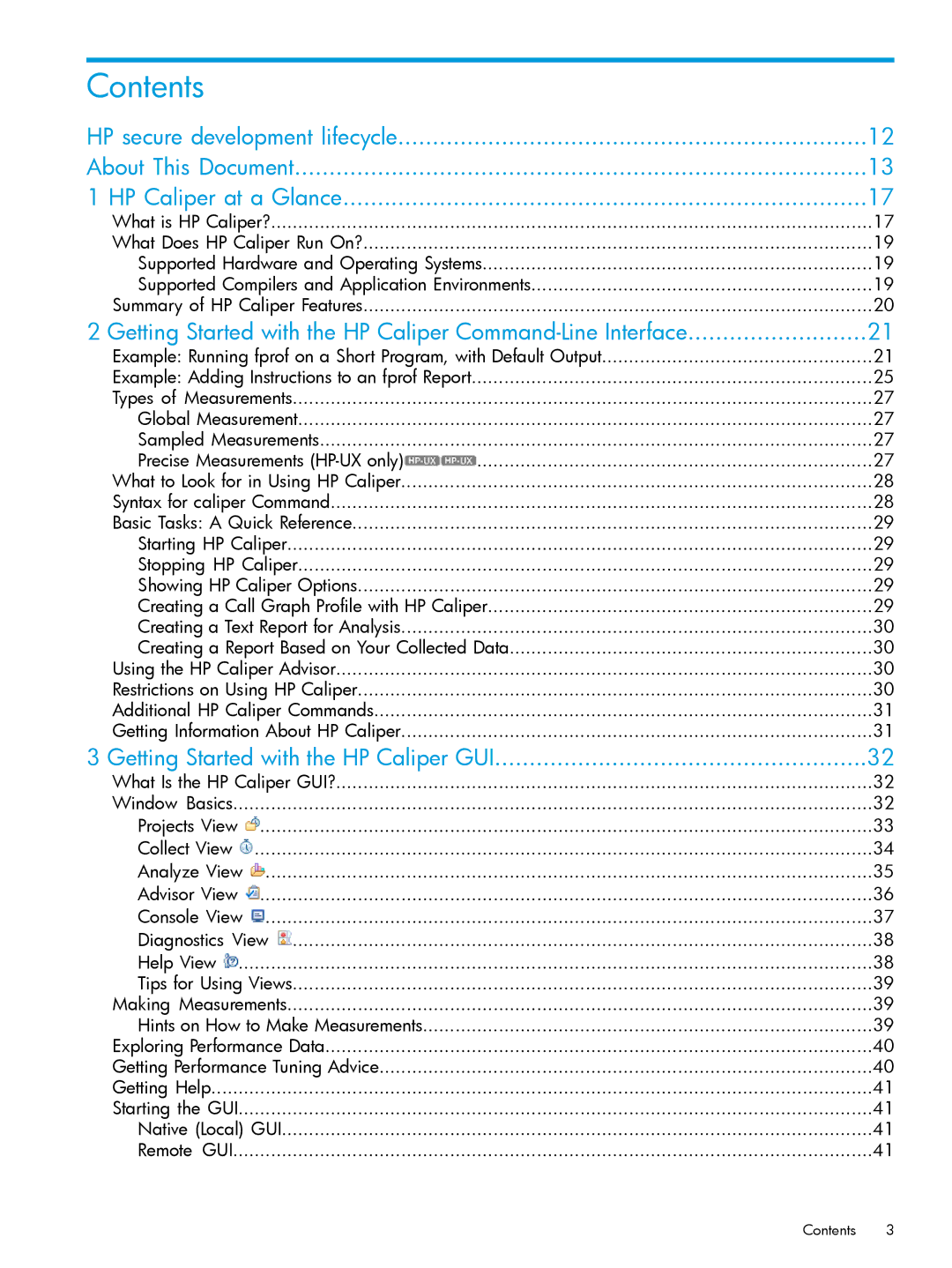 HP UX IPFilter Software manual Contents 