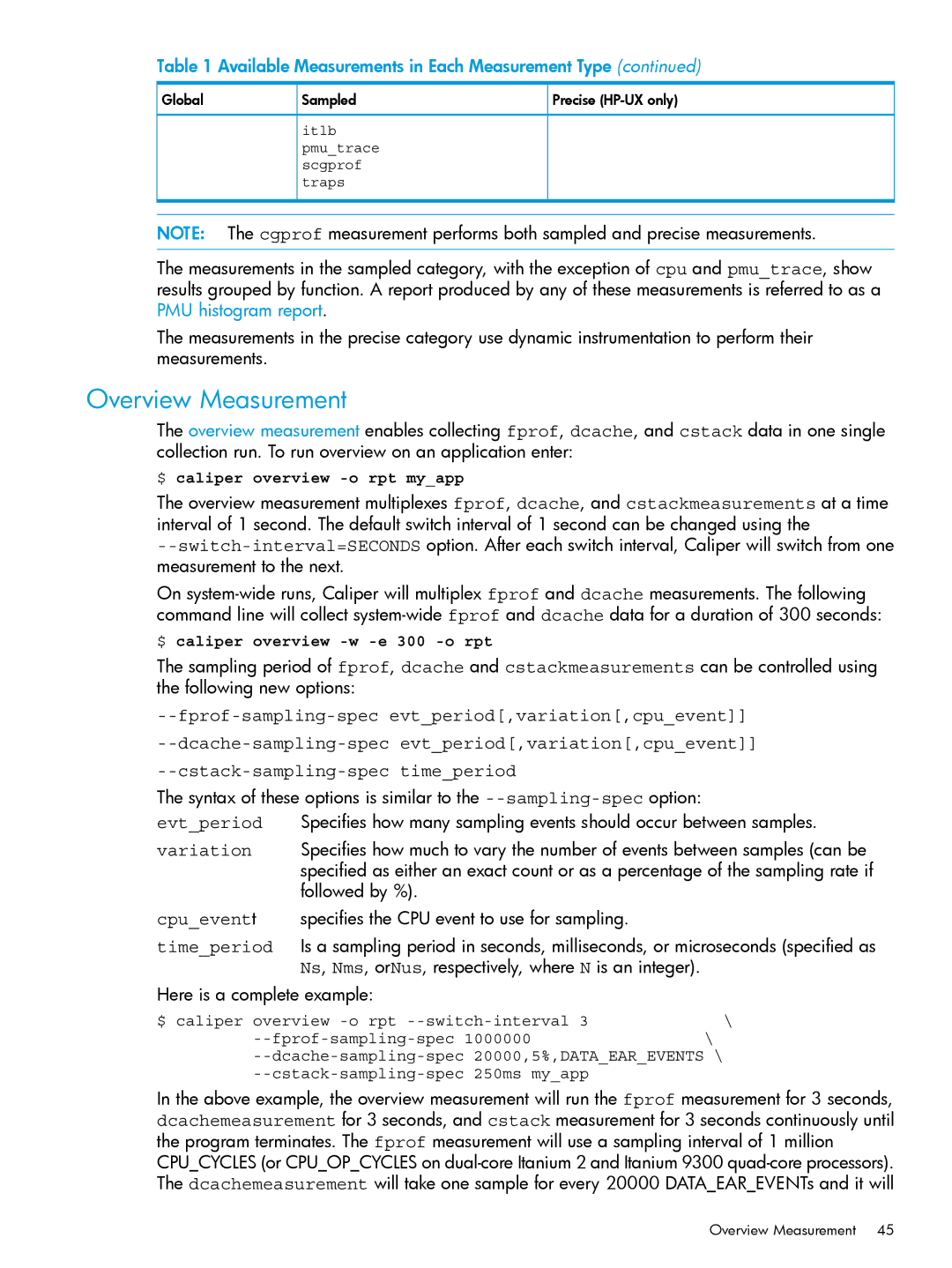 HP UX IPFilter Software manual Overview Measurement 