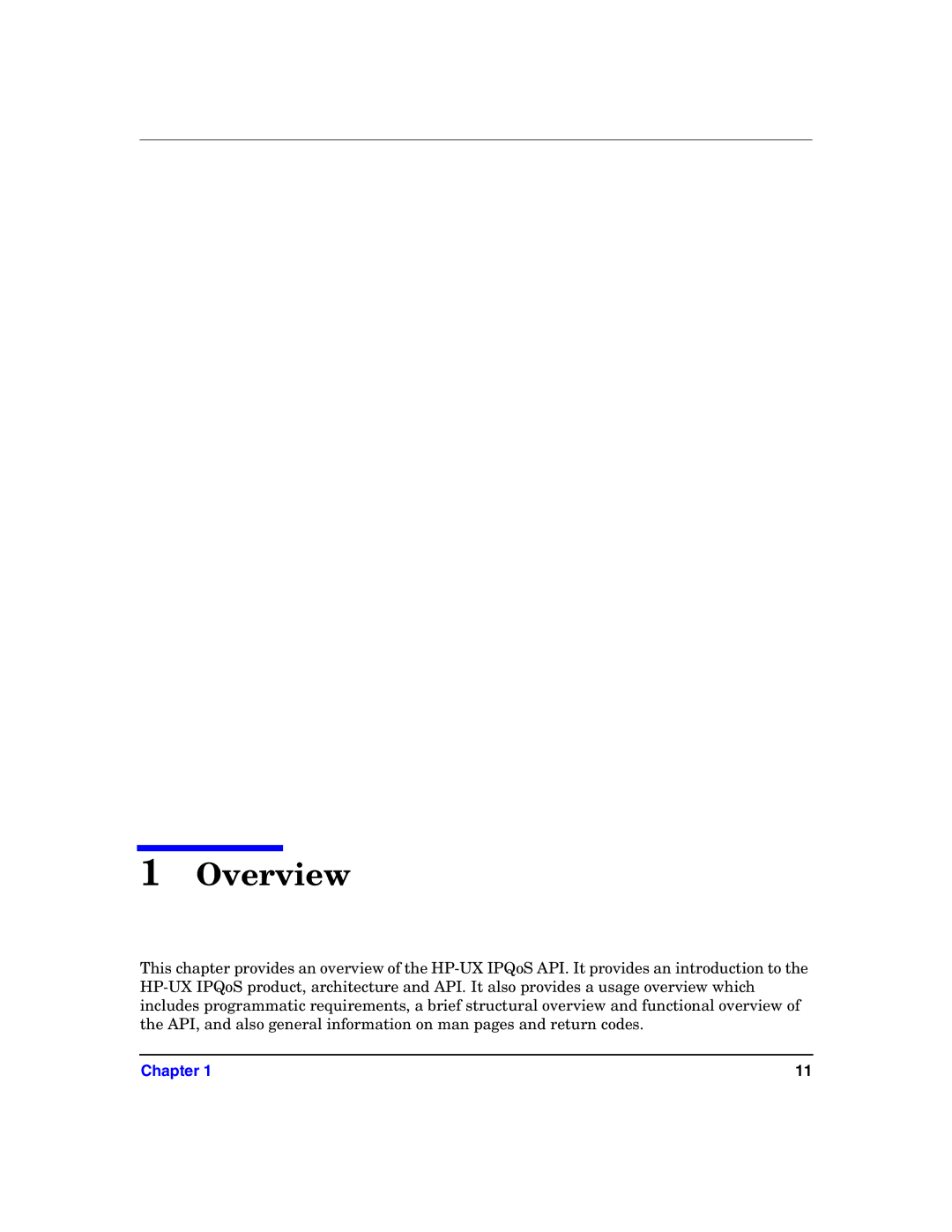 HP UX IPQos Software manual Overview 