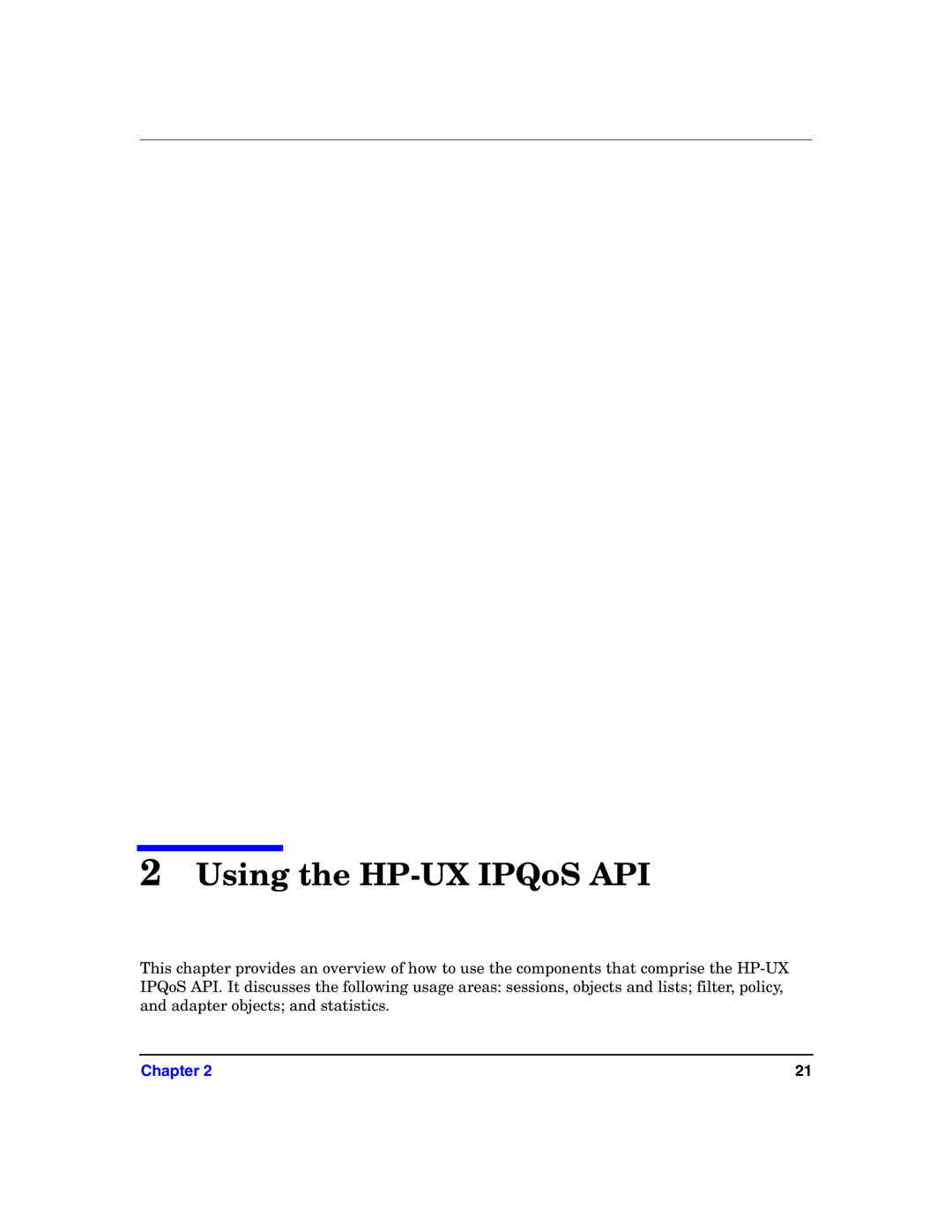 HP UX IPQos Software manual Using the HP-UX IPQoS API 