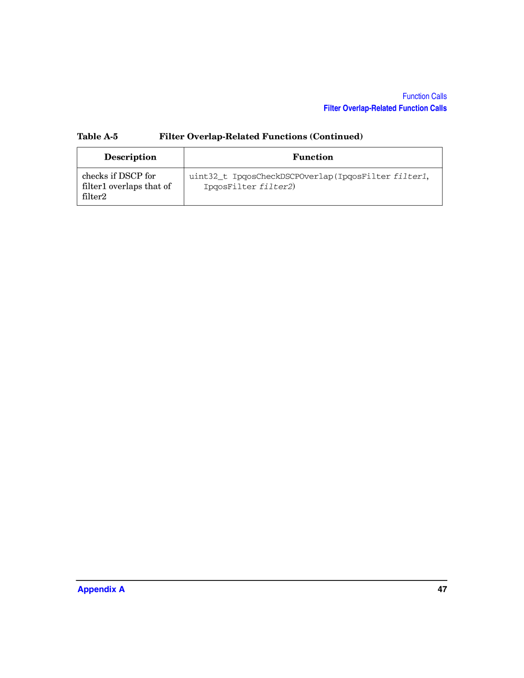 HP UX IPQos Software manual Filter1 overlaps that, Filter2 